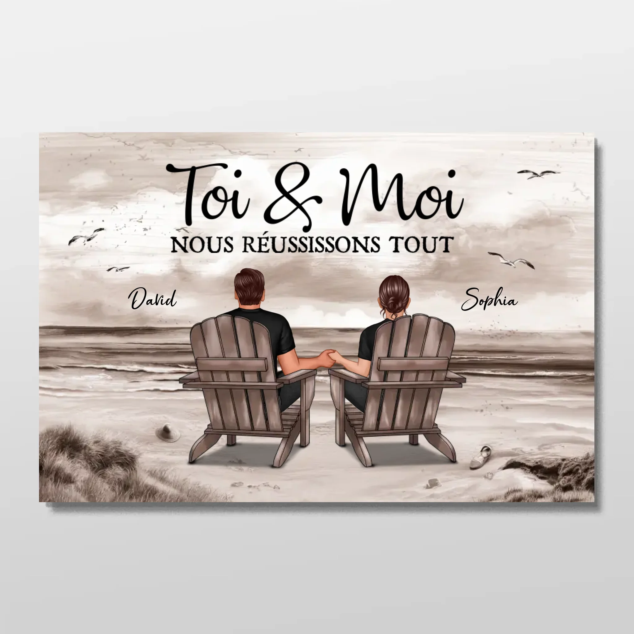 Poster personnalisé “Toi et moi, on peut tout faire”