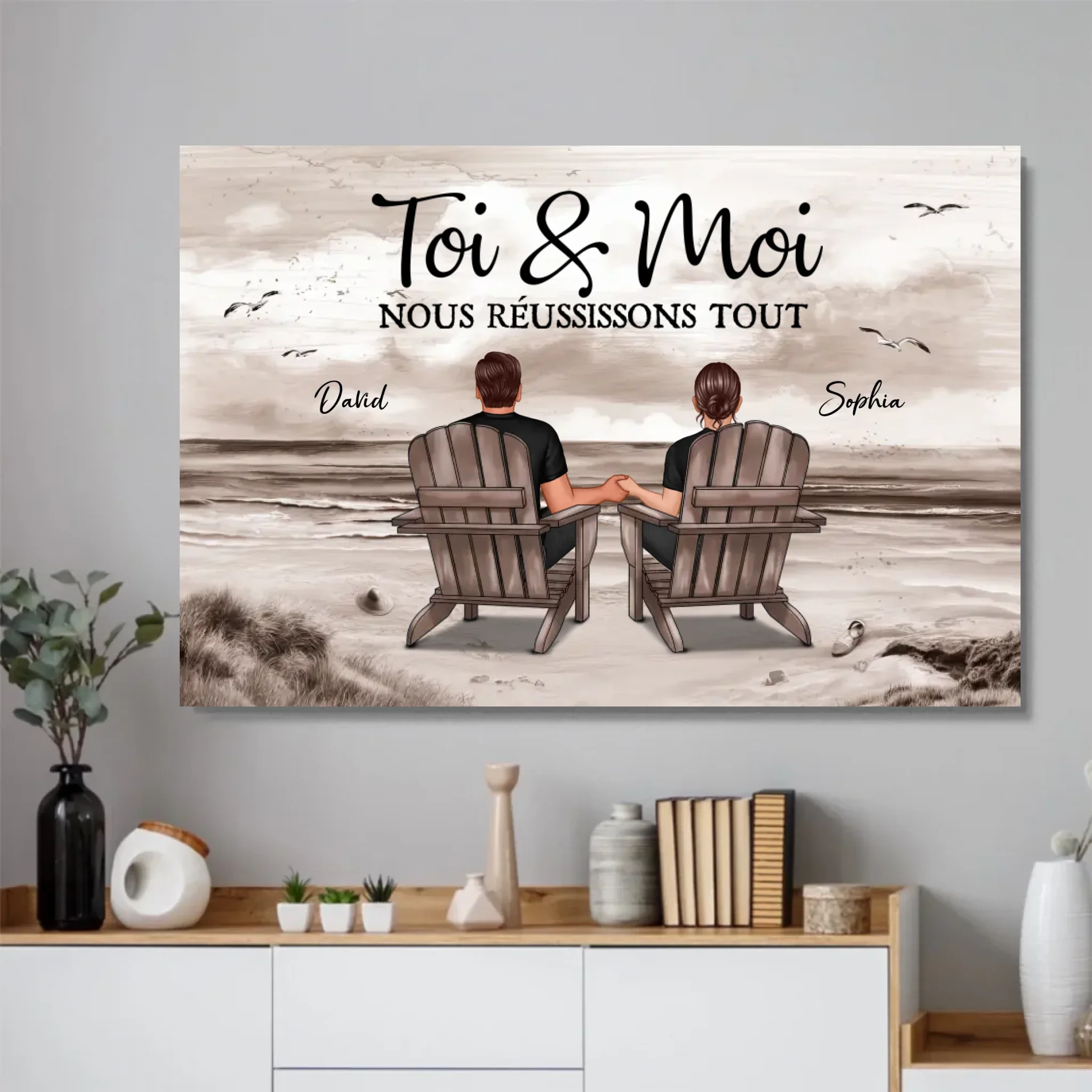 Poster personnalisé “Toi et moi, on peut tout faire” - Image 2