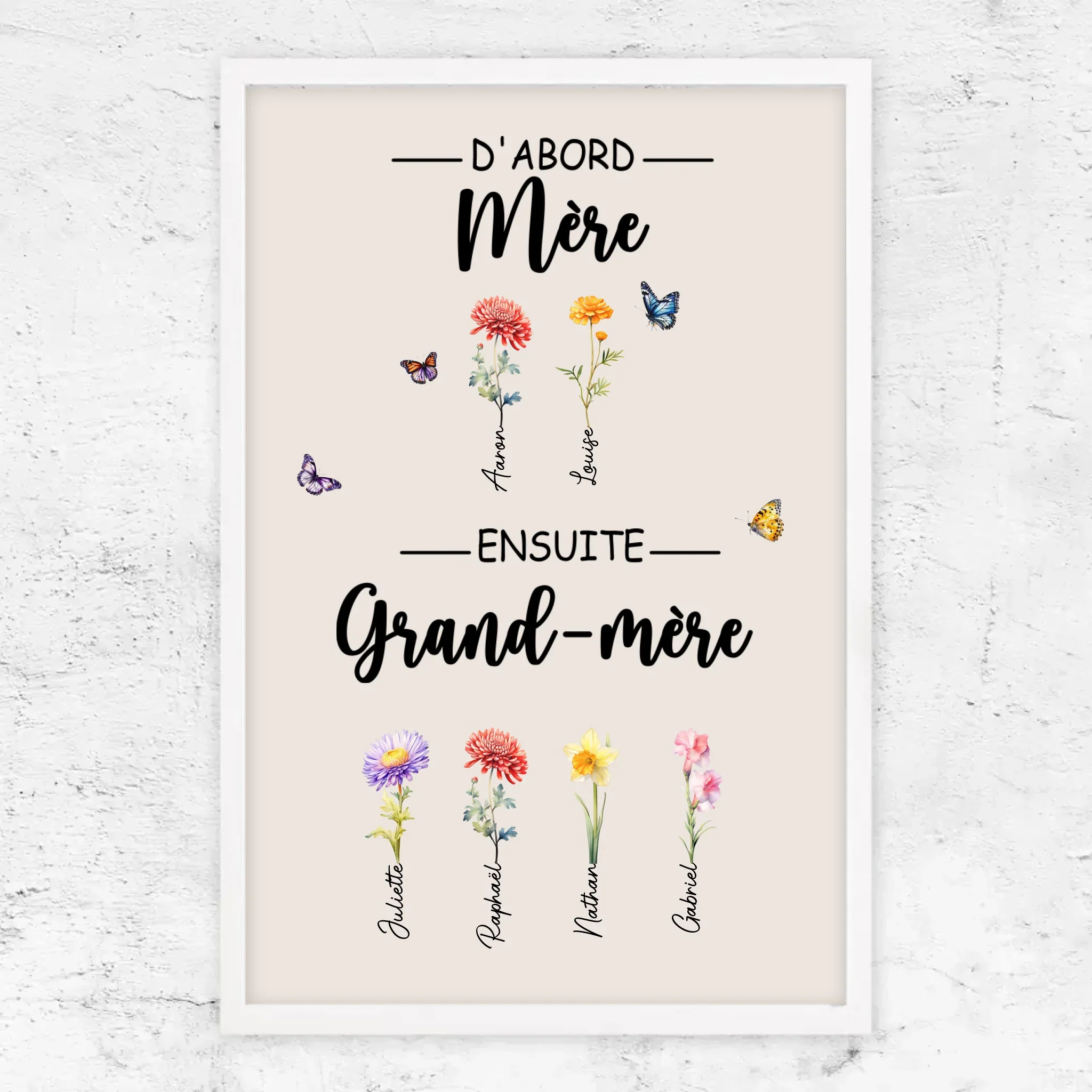 Poster personnalisé "D'abord maman, ensuite grand-mère" - Image 15