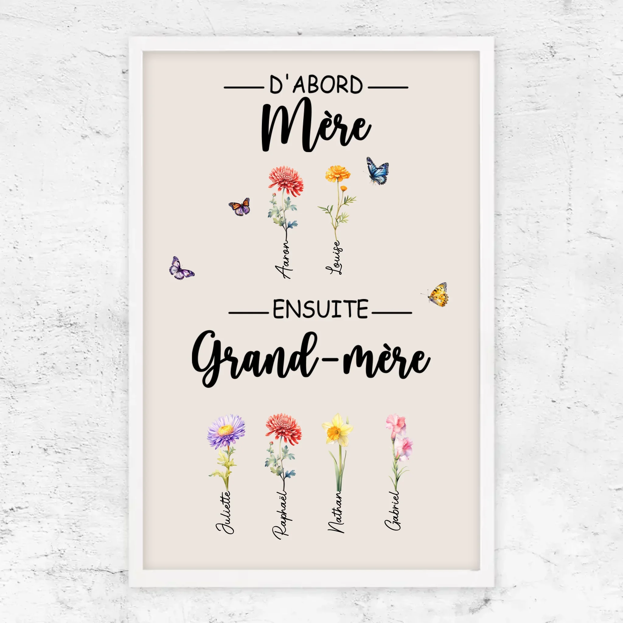 Poster personnalisé "D'abord maman, ensuite grand-mère" - Image 16