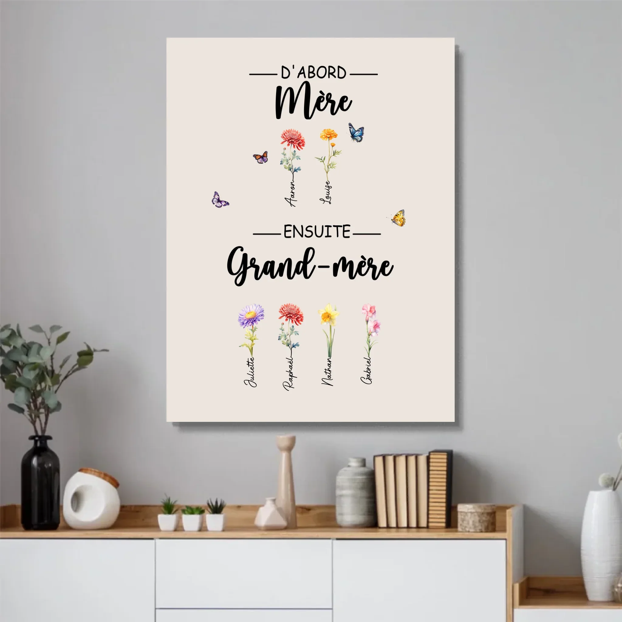 Poster personnalisé "D'abord maman, ensuite grand-mère" - Image 4