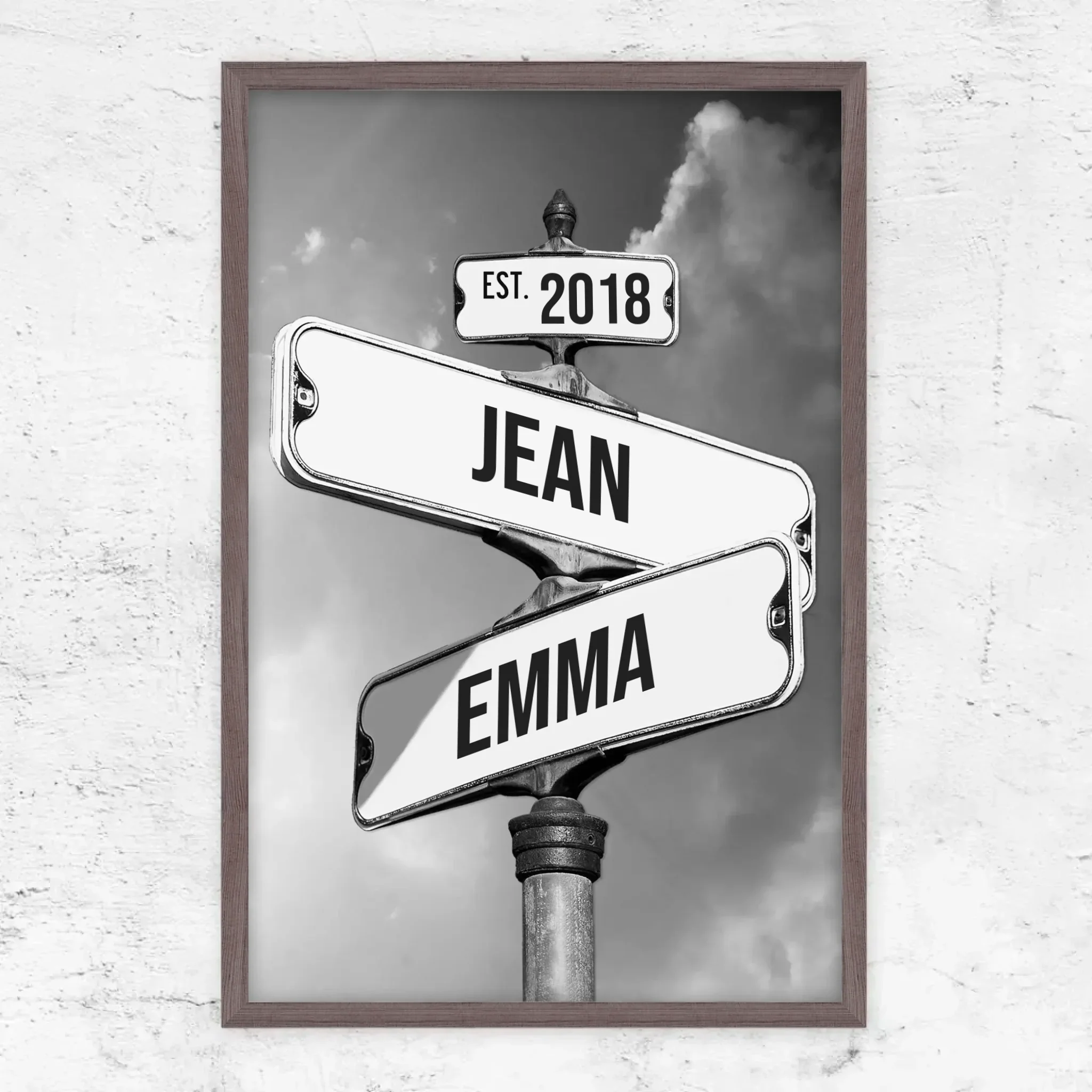 Poster personnalisé "Panneau de signalisation vintage pour couples" - Image 11