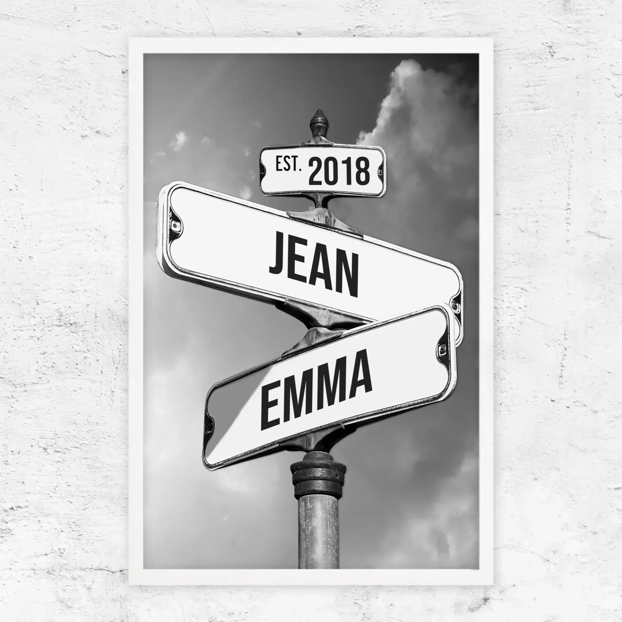 Poster personnalisé "Panneau de signalisation vintage pour couples" - Image 14