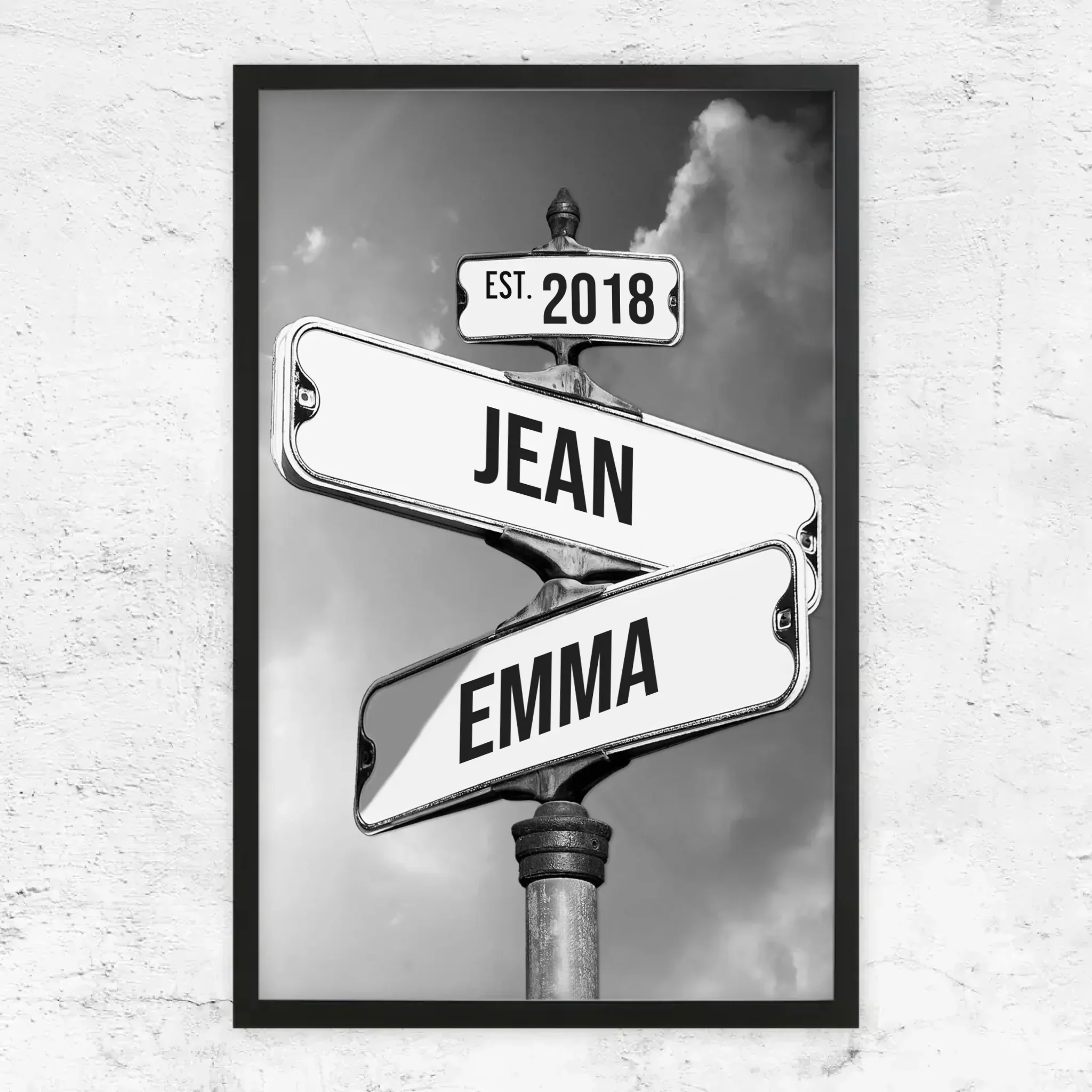 Poster personnalisé "Panneau de signalisation vintage pour couples" - Image 5