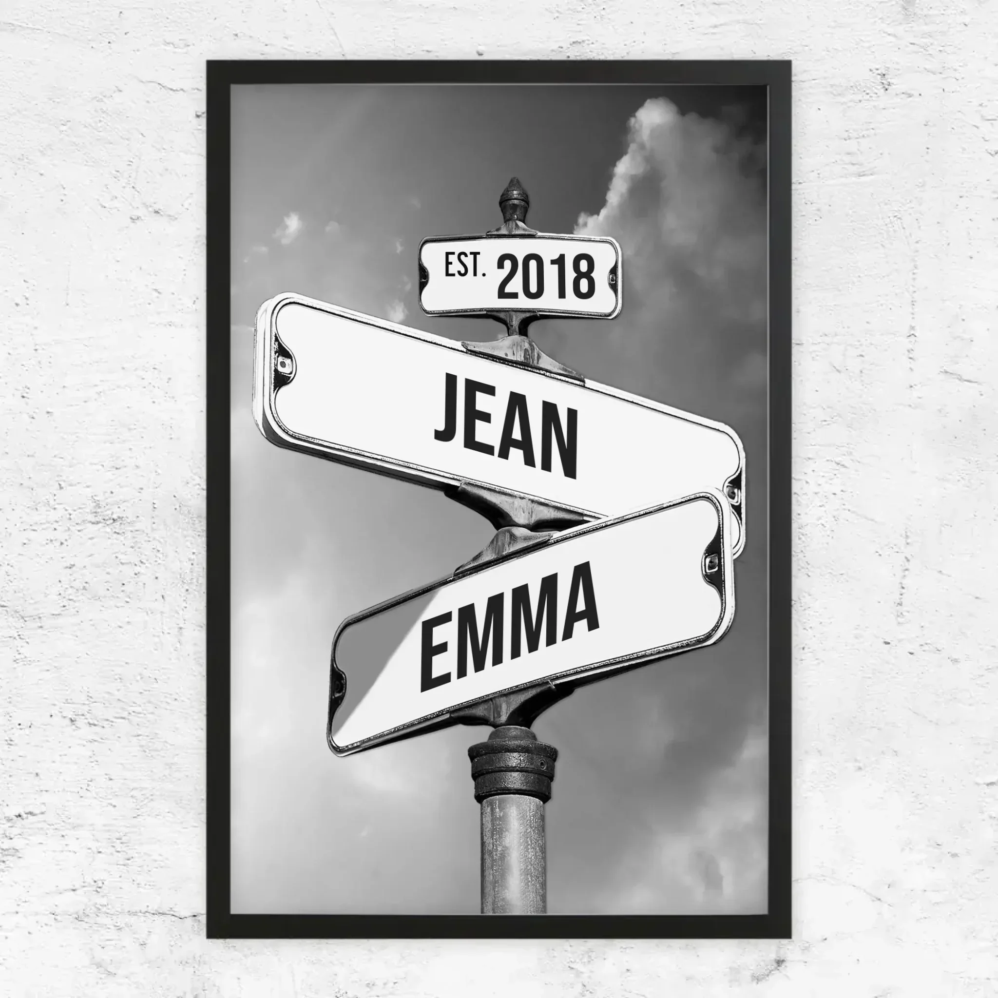Poster personnalisé "Panneau de signalisation vintage pour couples" - Image 7