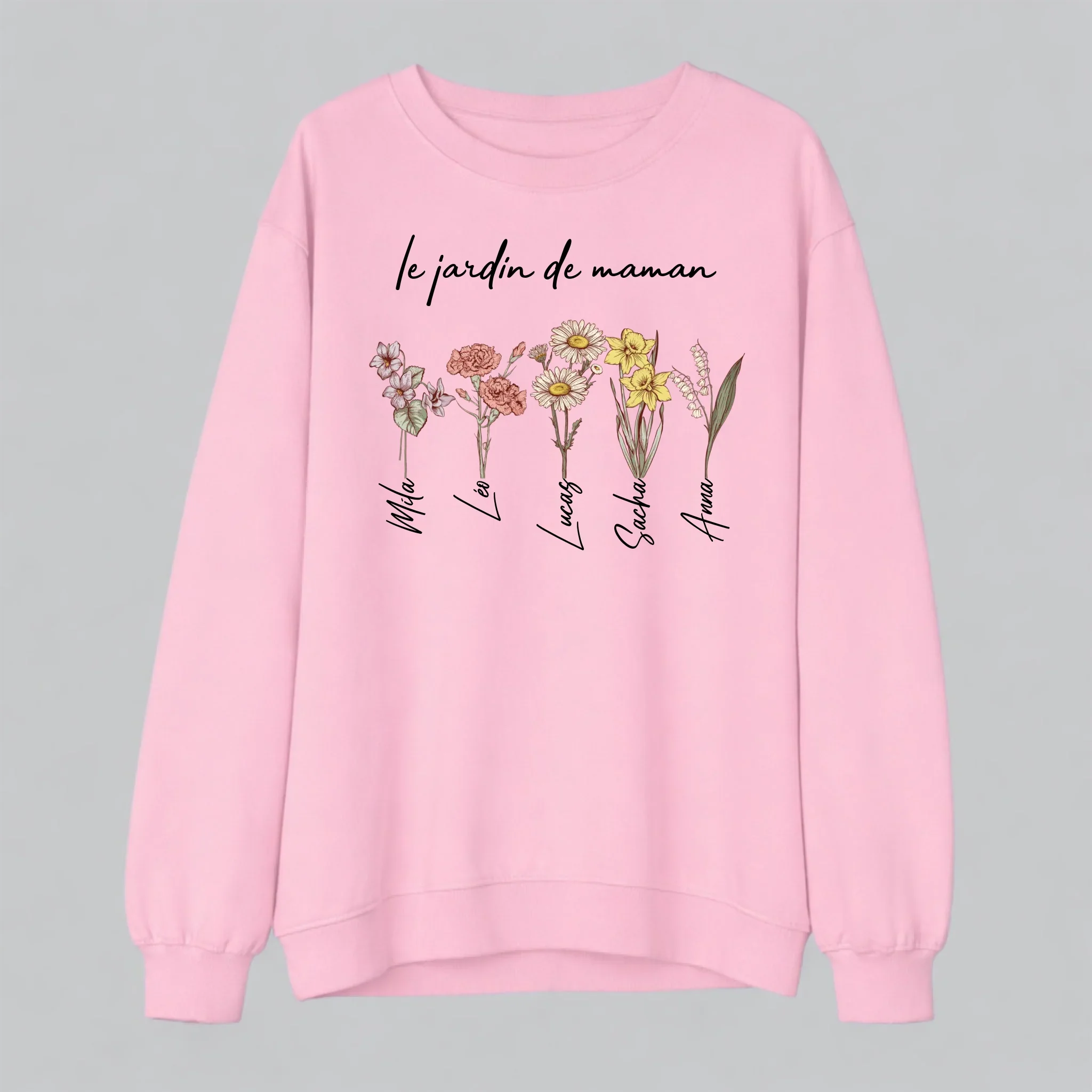 Sweat-shirt personnalisé – Jardin des enfants de maman - Image 3