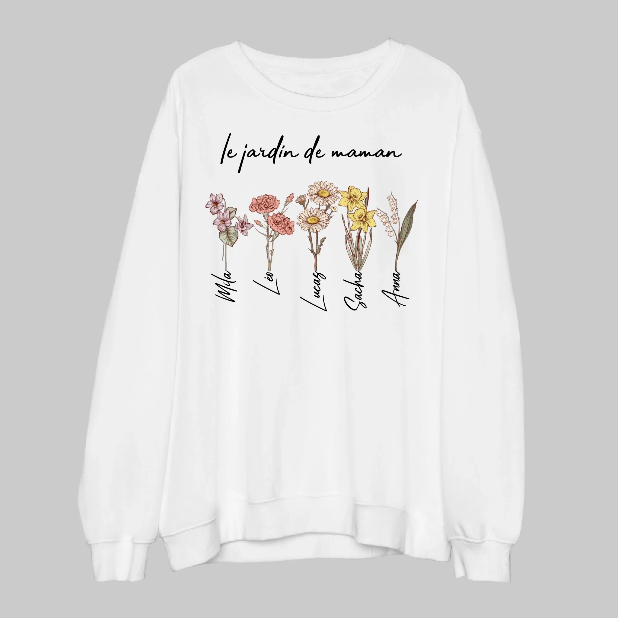 Sweat-shirt personnalisé – Jardin des enfants de maman - Image 4