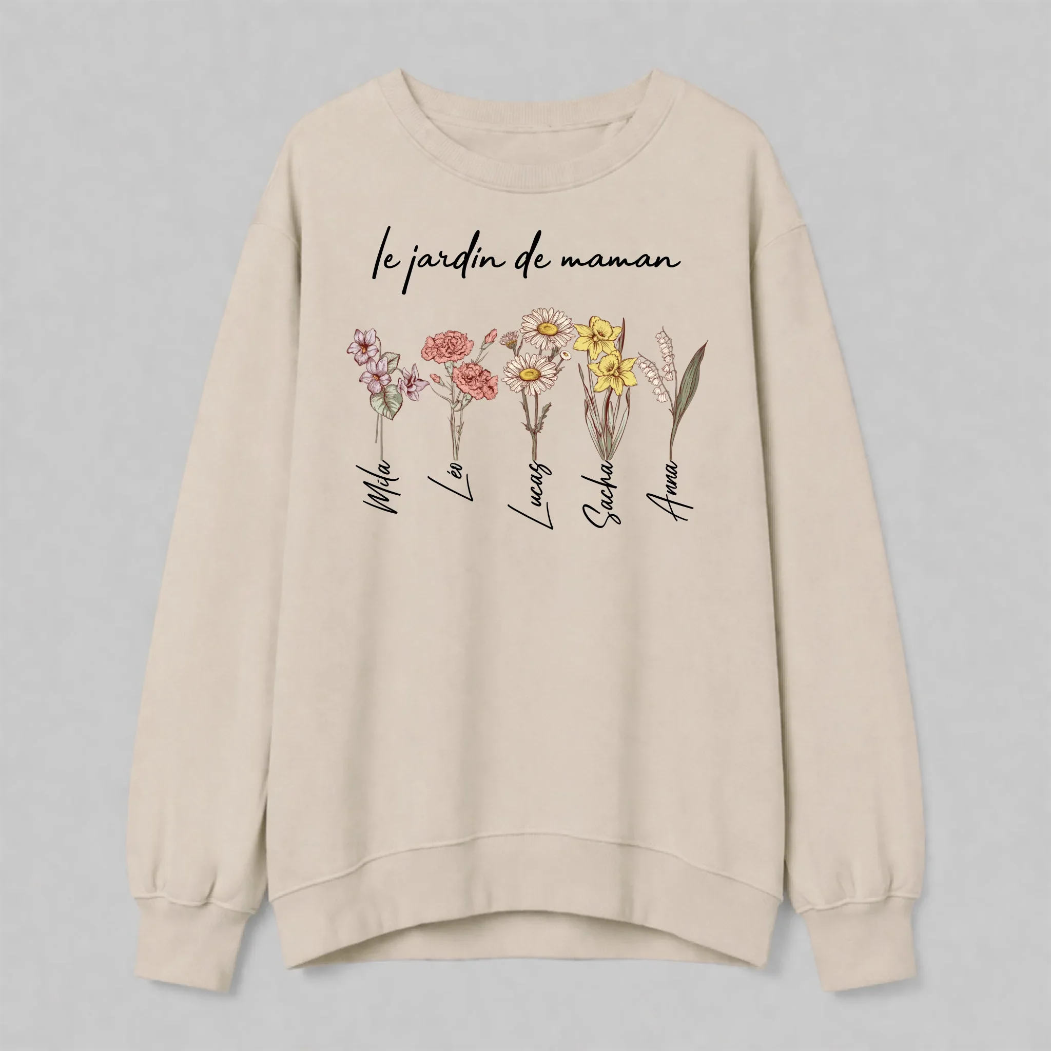 Sweat-shirt personnalisé – Jardin des enfants de maman - Image 5