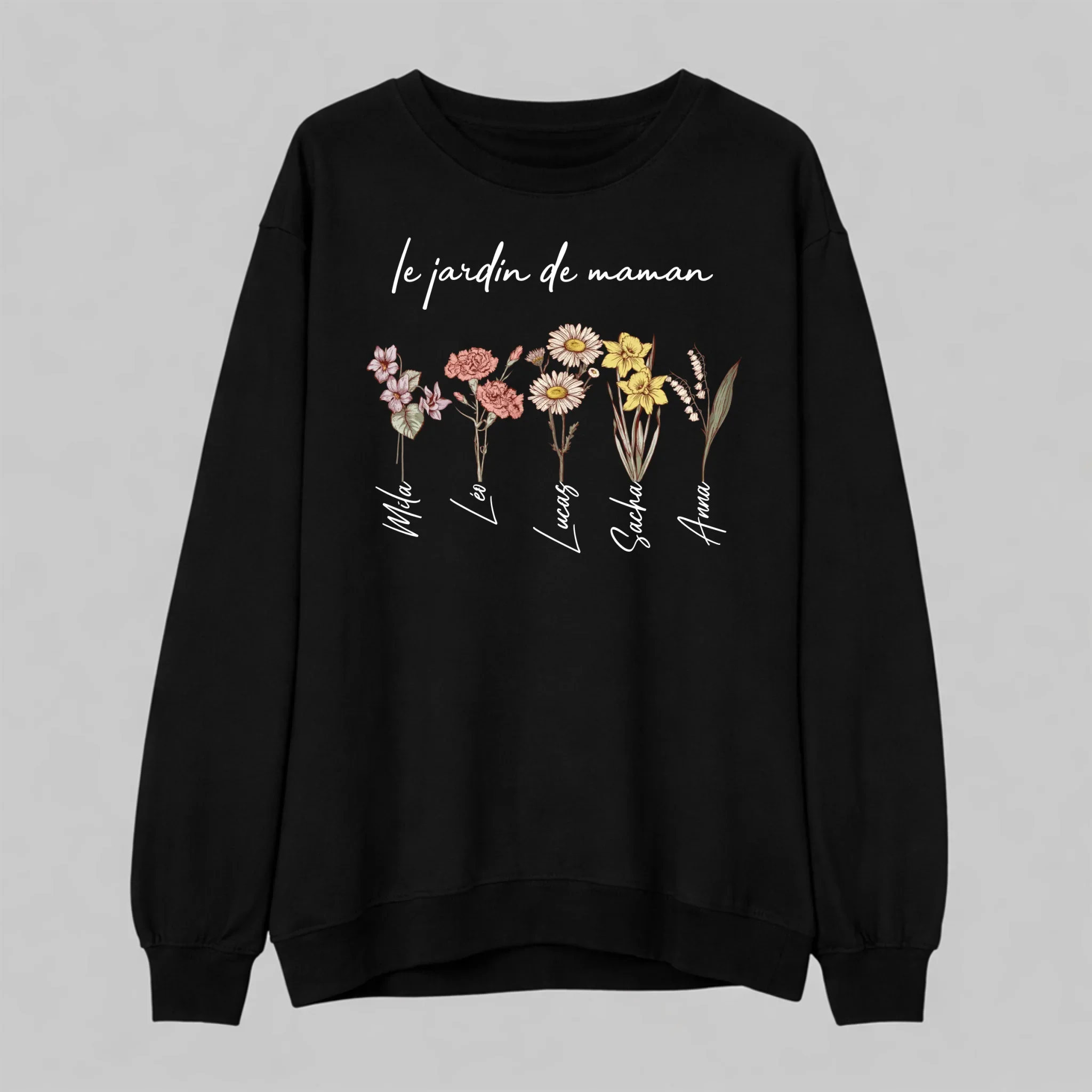 Sweat-shirt personnalisé – Jardin des enfants de maman - Image 6
