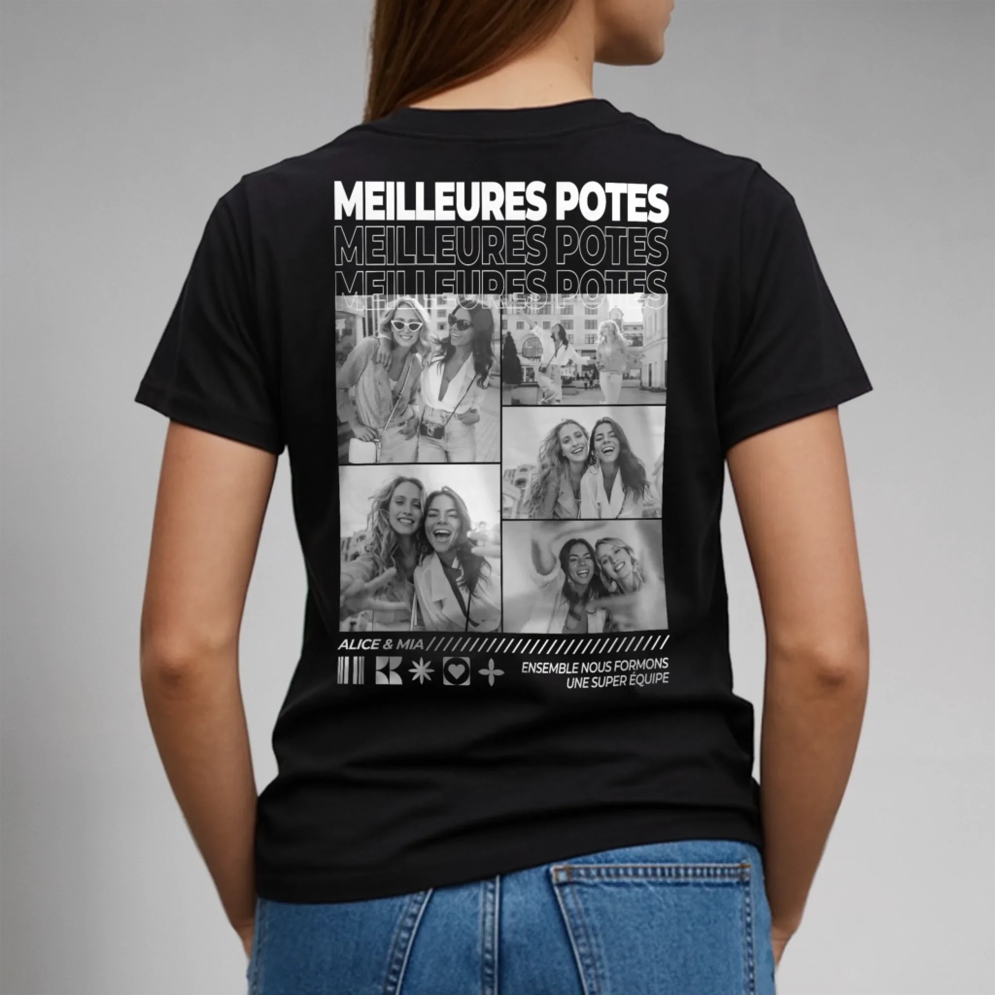 T-shirt personnalisé – Besties - Image 2