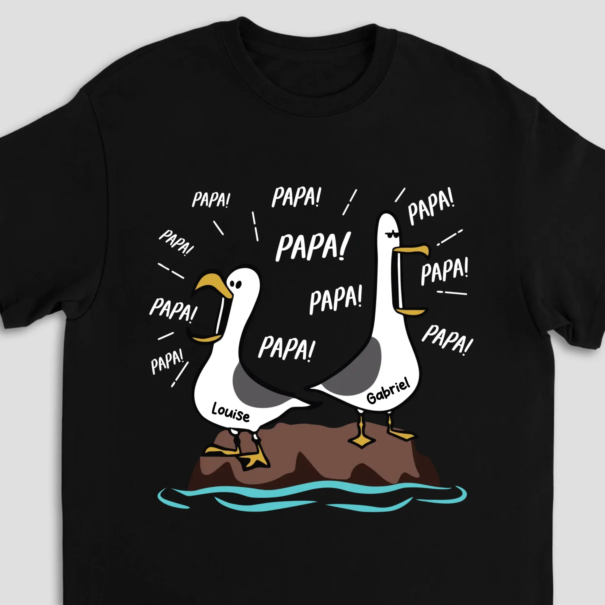 T-shirt personnalisé – Papa mouette - Image 3