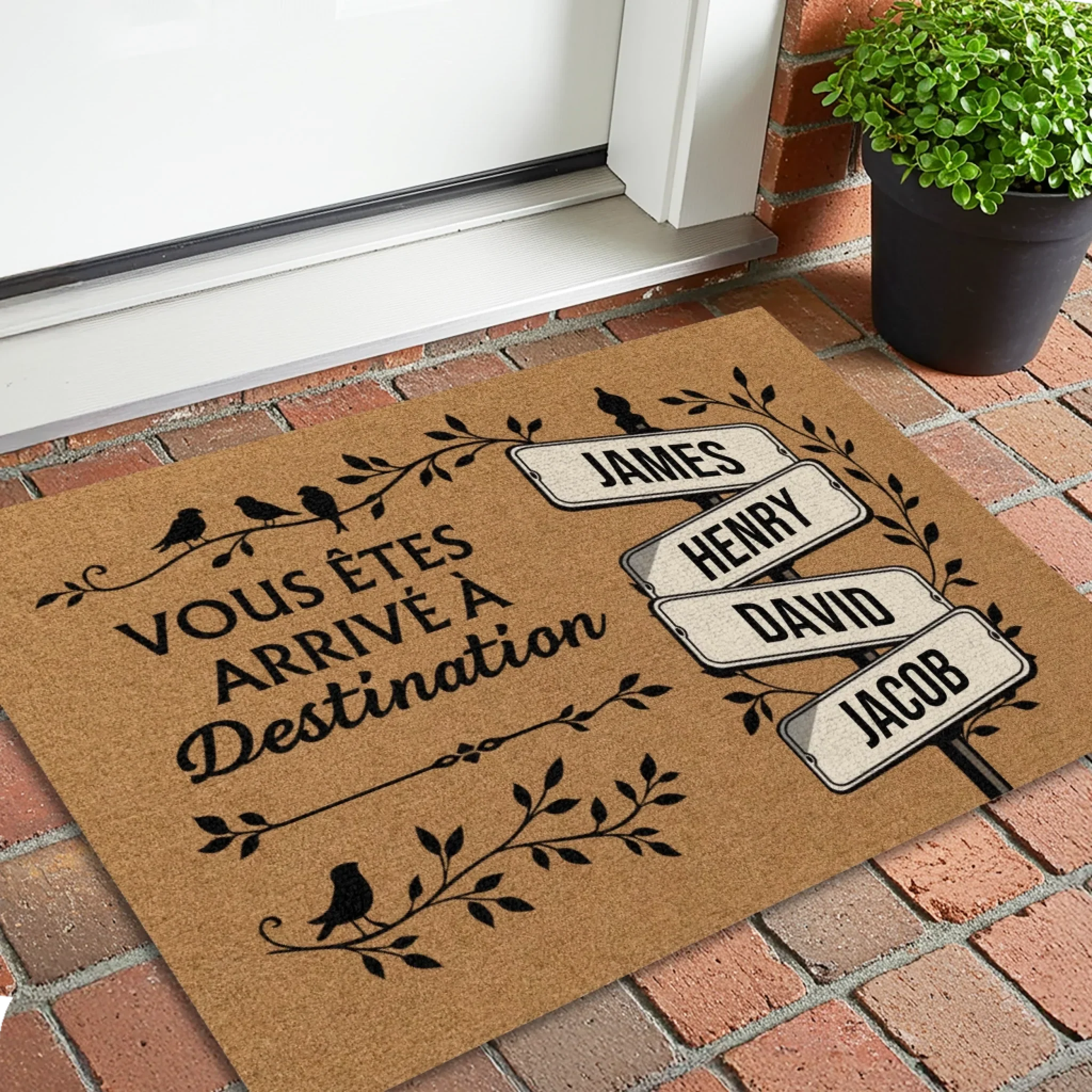 Tapis de bienvenue personnalisé – Bienvenue à la maison - Image 3