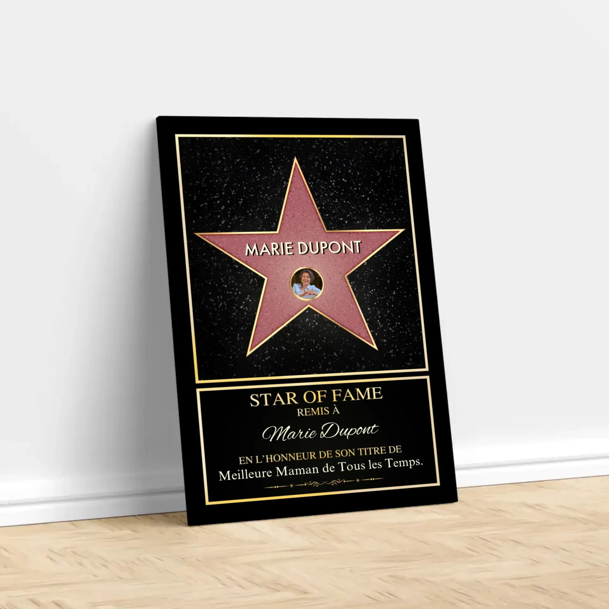 Toile personnalisé "Star of Fame - avec photo" - Image 3