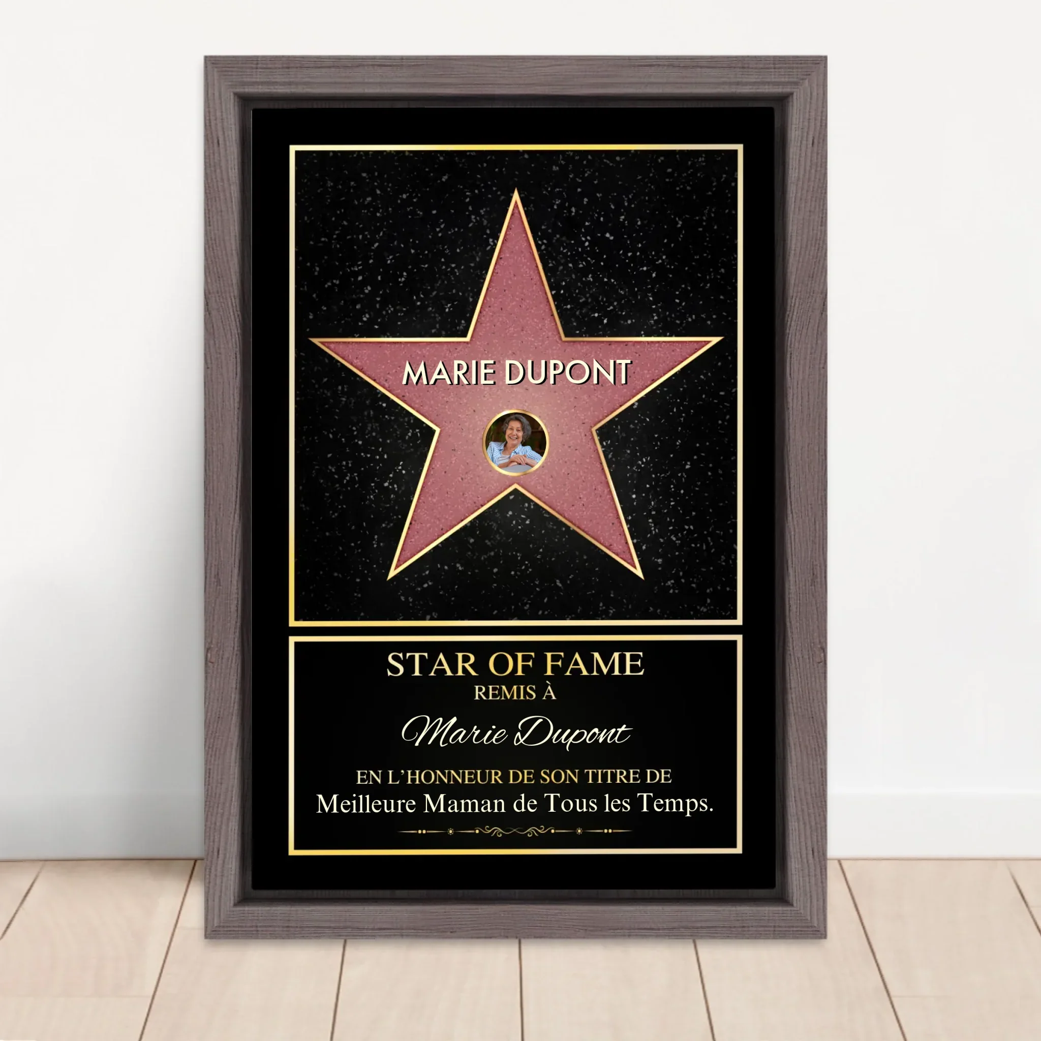 Toile personnalisé "Star of Fame - avec photo" - Image 5