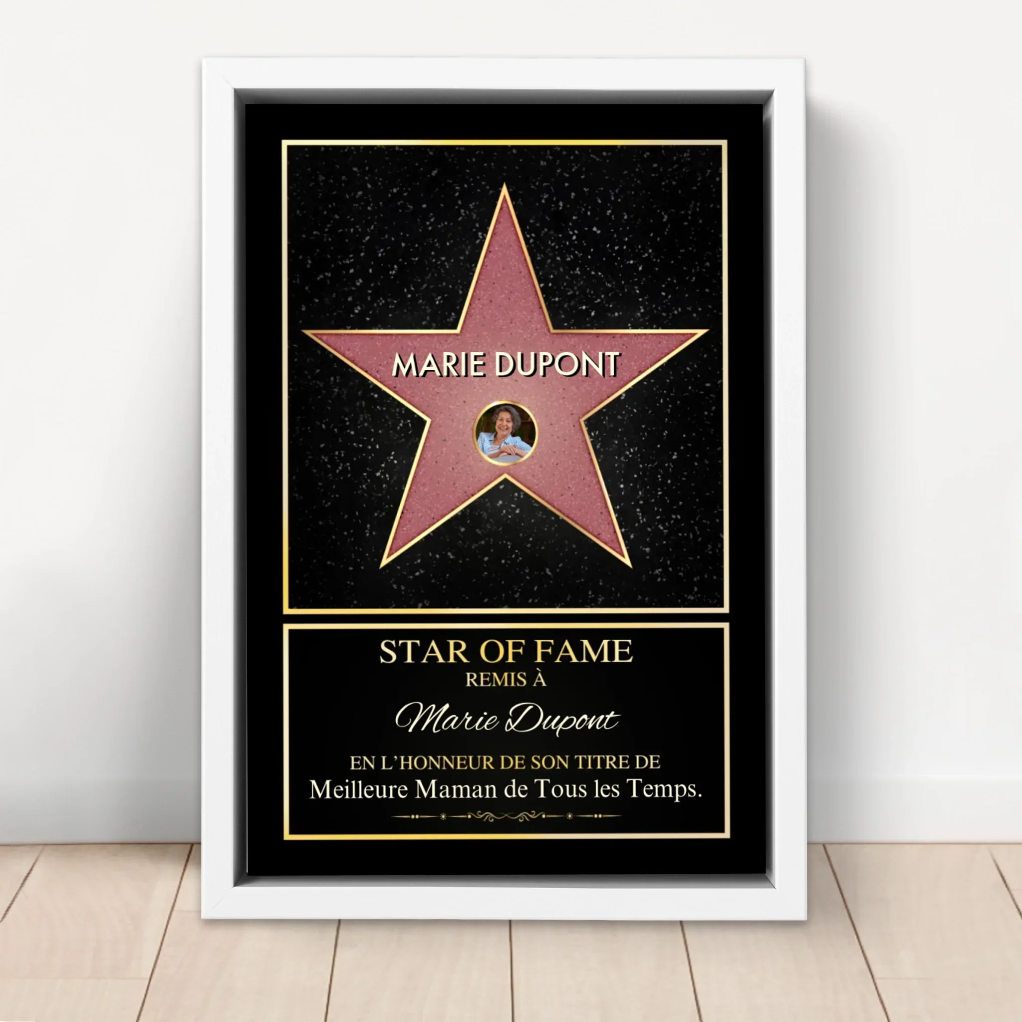 Toile personnalisé "Star of Fame - avec photo" - Image 6