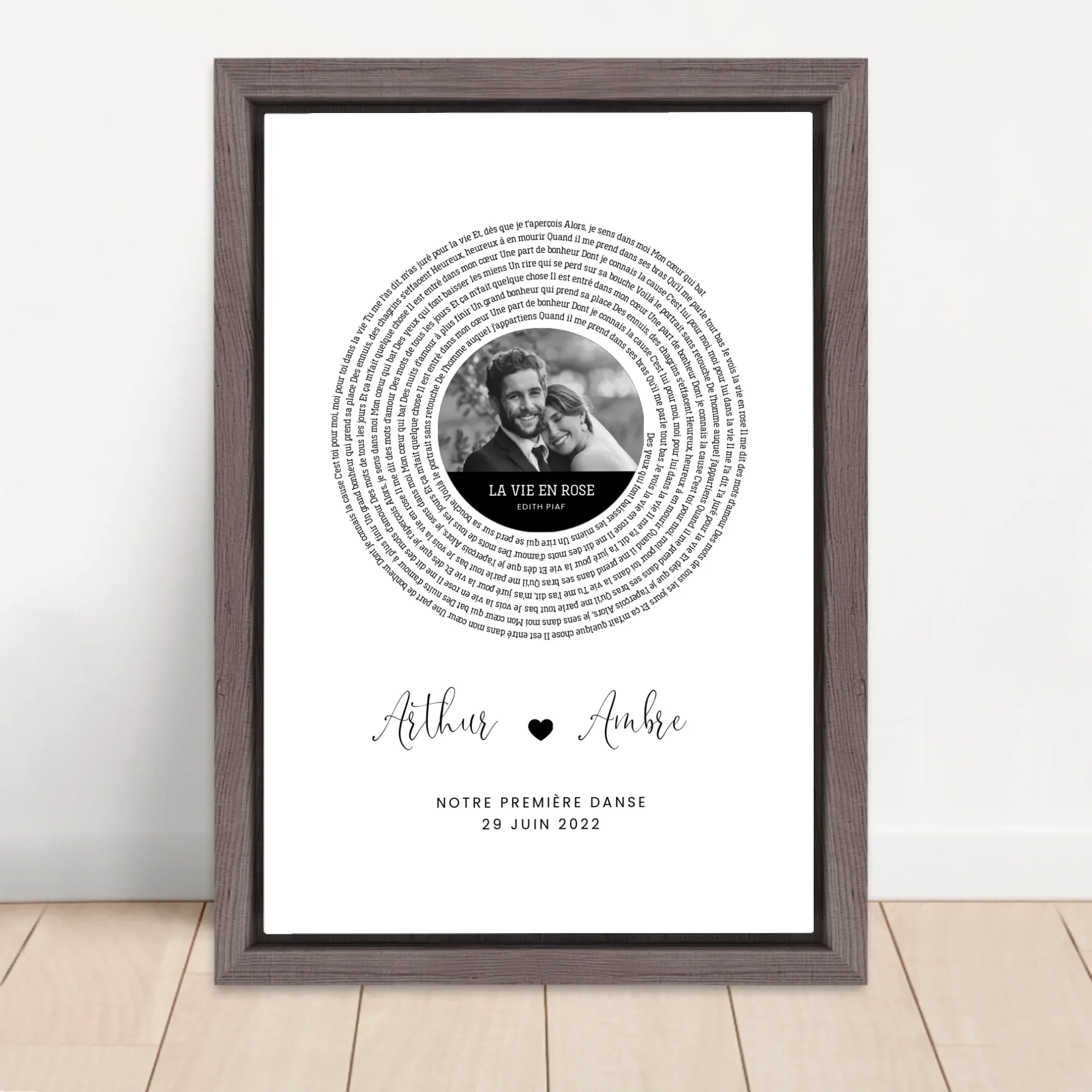 Toile personnalisée – Affiche personnalisée avec paroles de chanson - Image 5