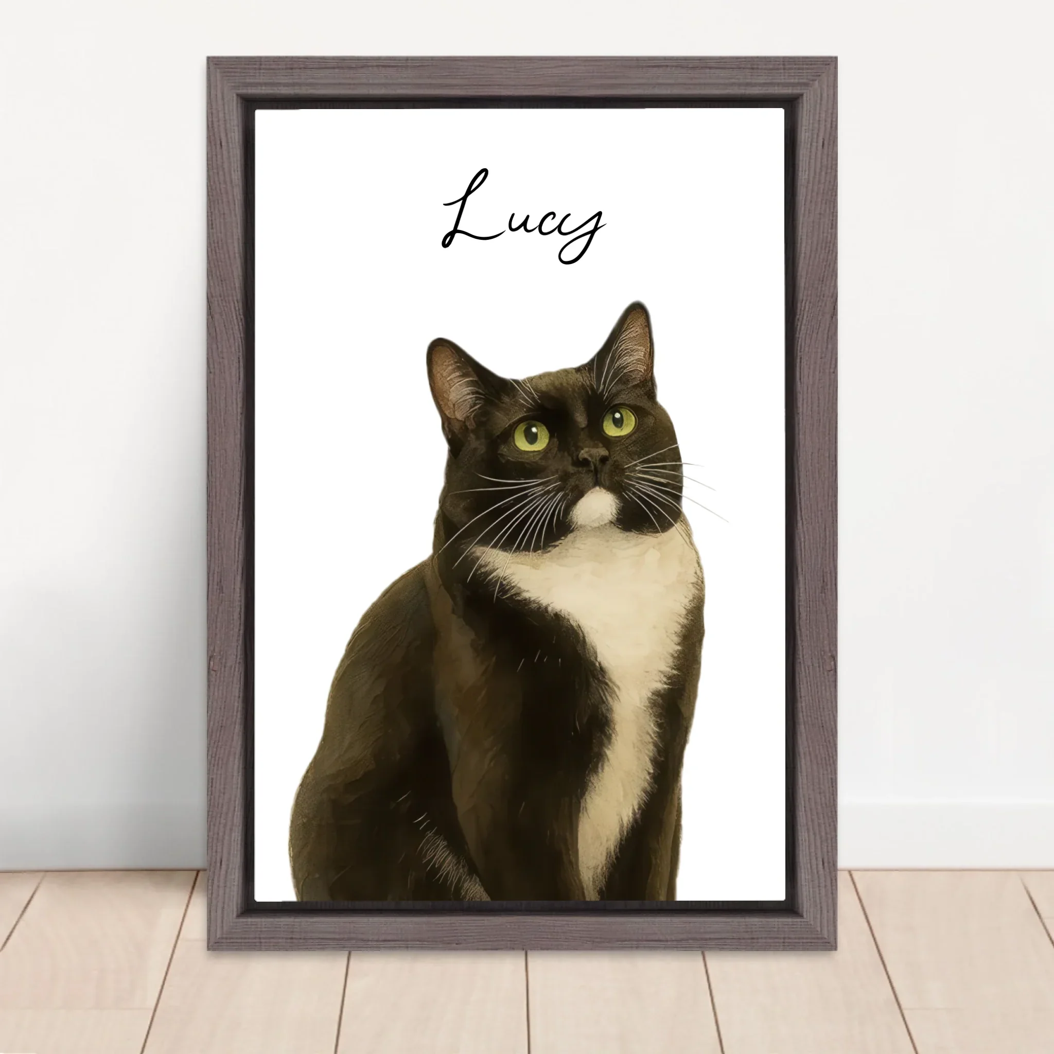Toile personnalisée – Aquarelle photo chat - Image 5