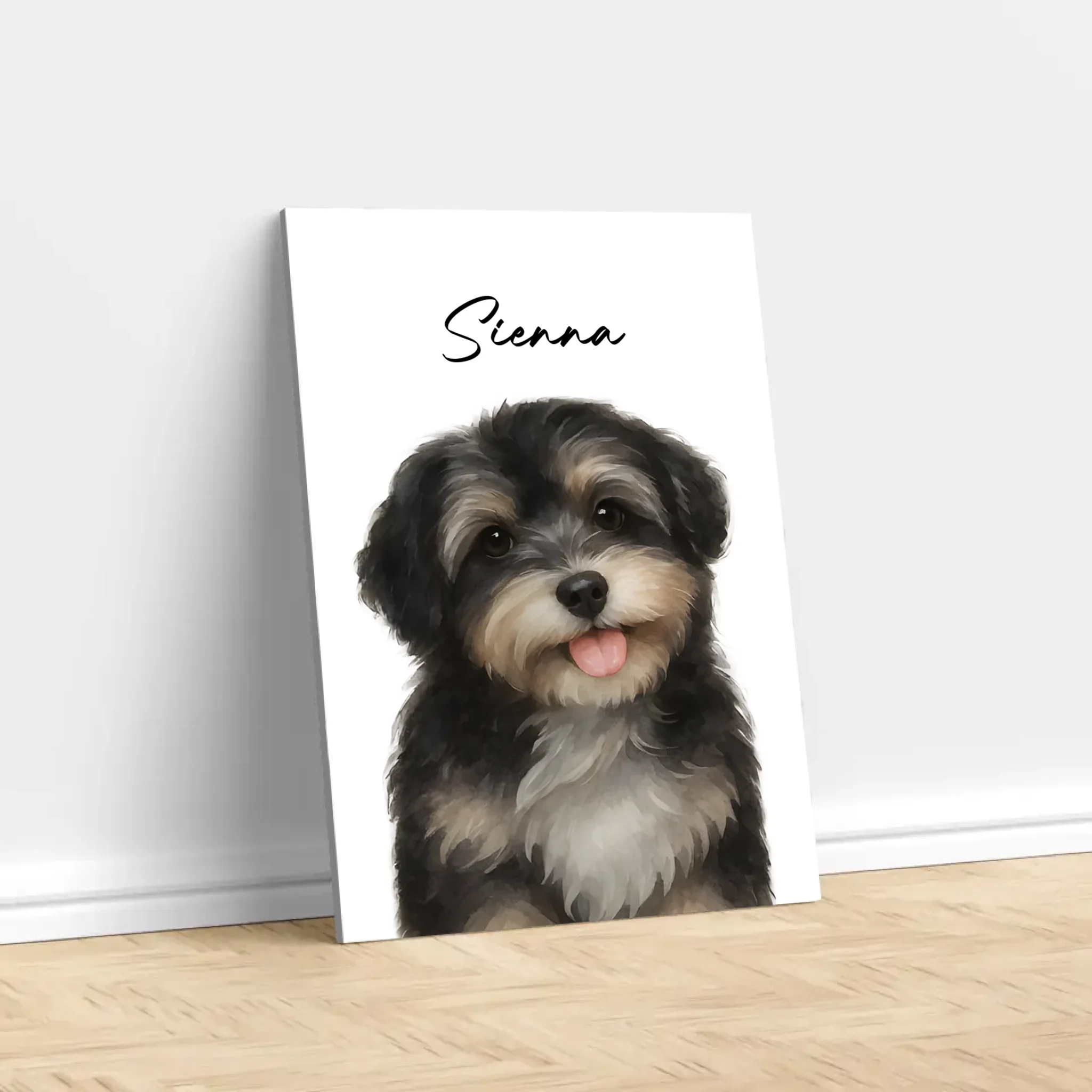 Toile personnalisée – Aquarelle photo chien - Image 3