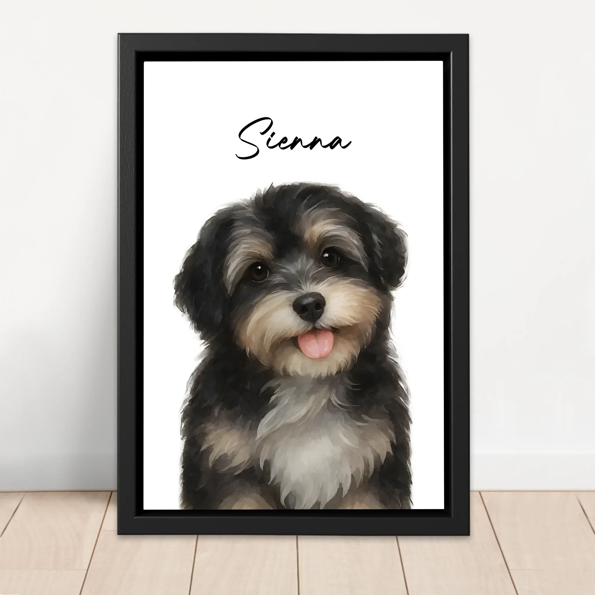 Toile personnalisée – Aquarelle photo chien - Image 4