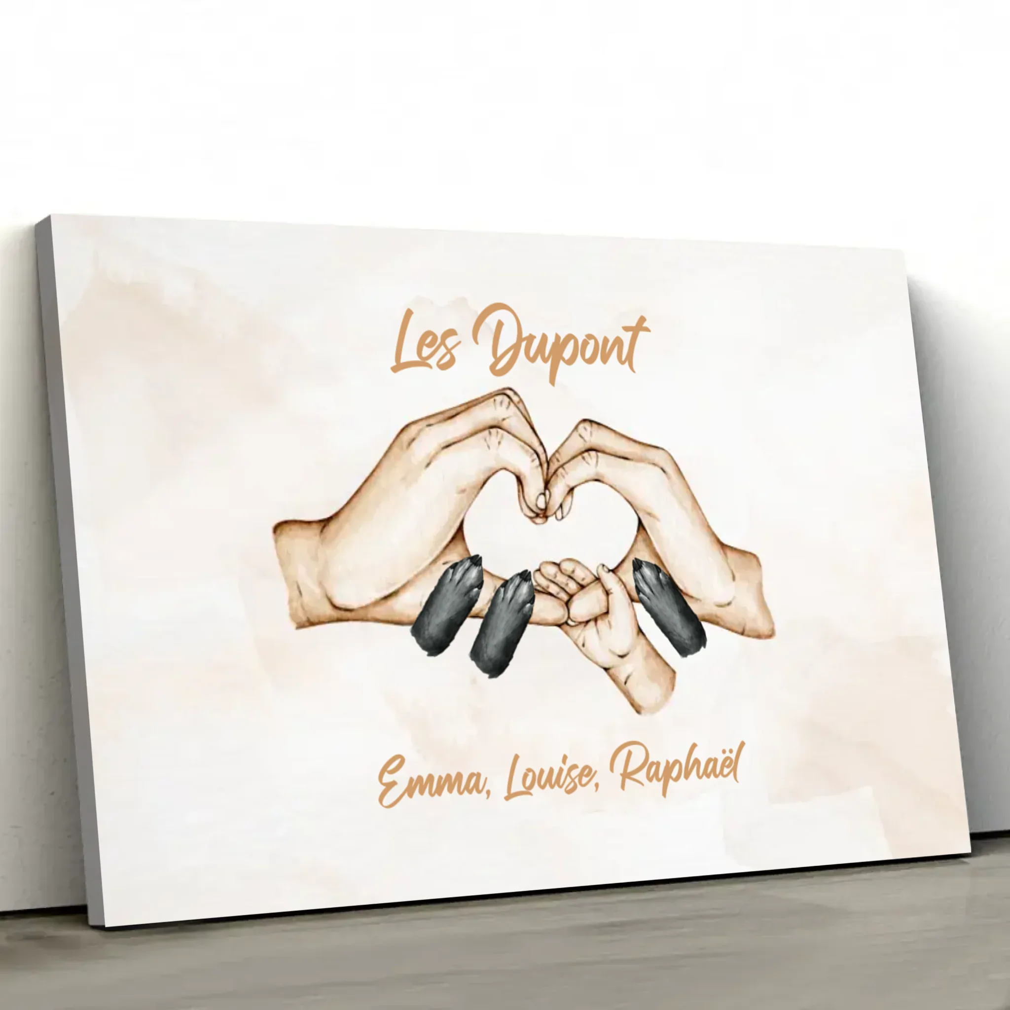 Toile personnalisée “Bonheur en famille” - Image 2