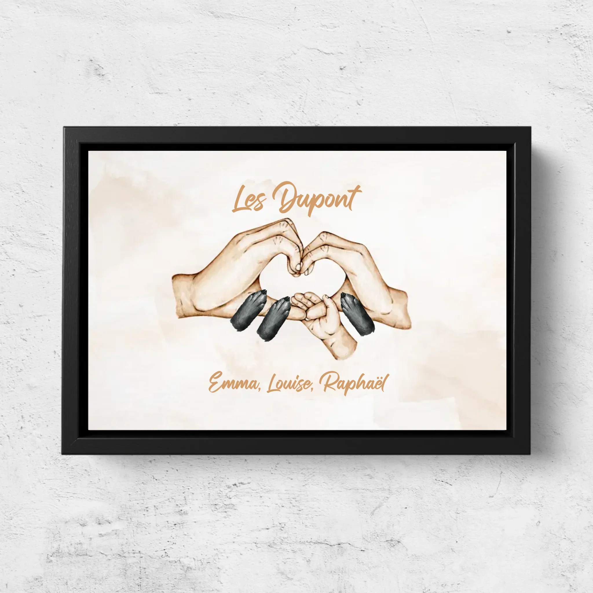 Toile personnalisée “Bonheur en famille” - Image 5