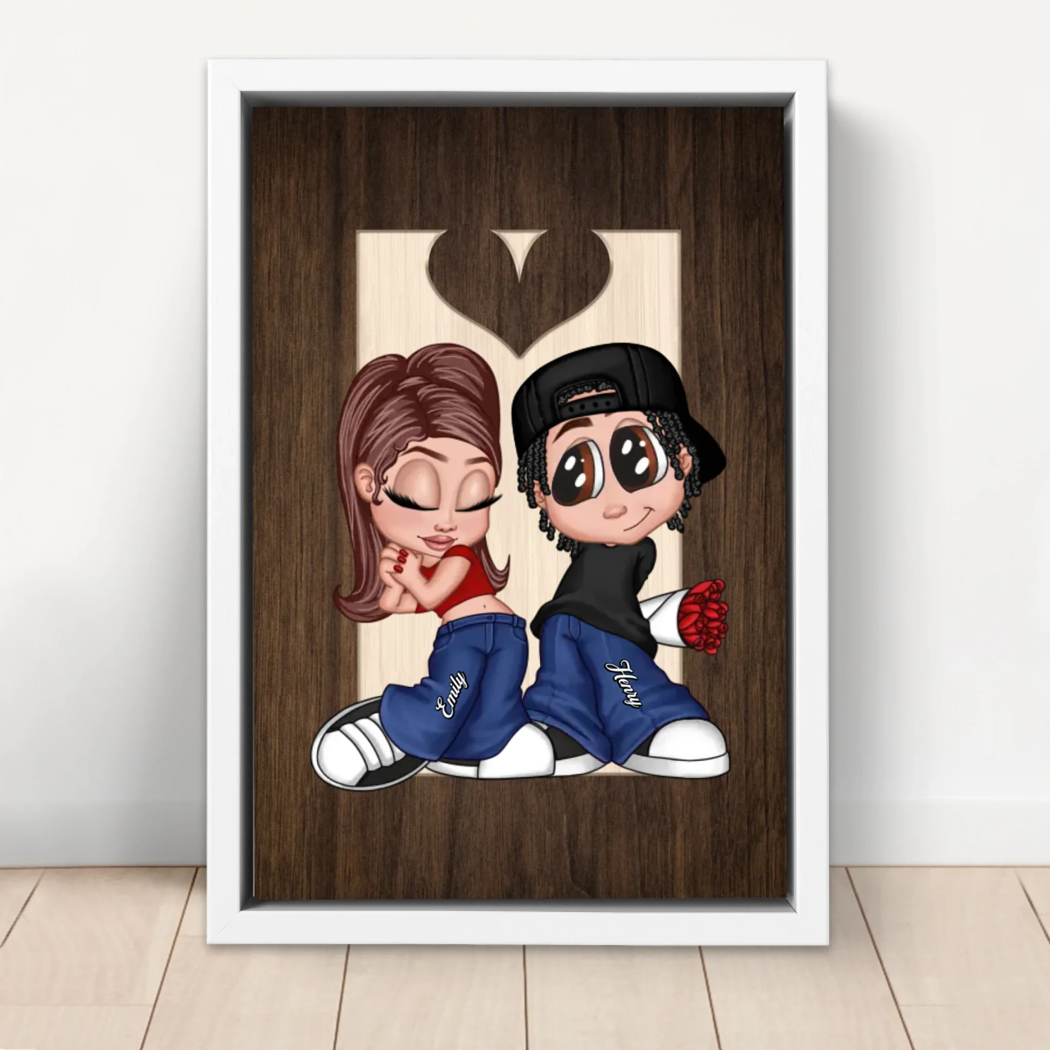 Toile personnalisée – Couple Y2K - Image 6