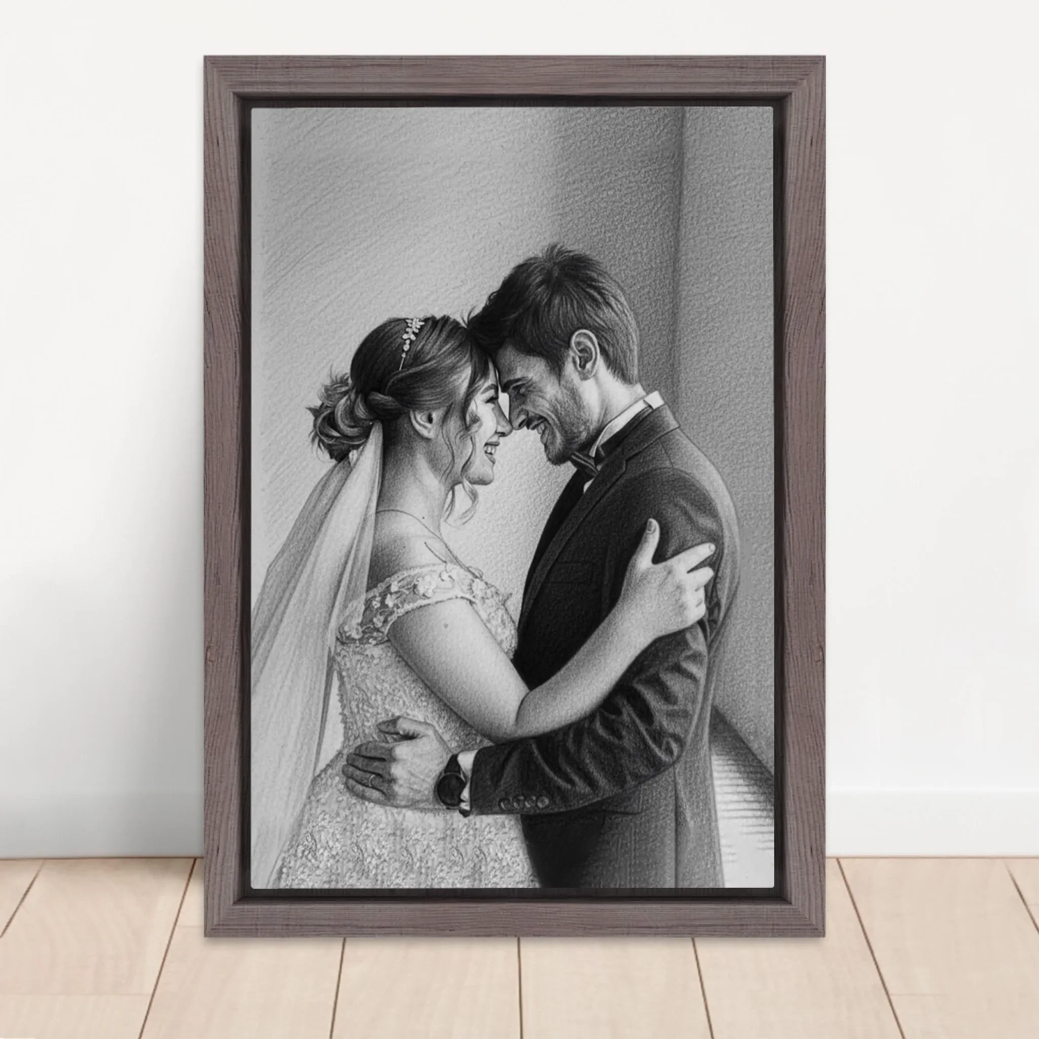 Toile personnalisée – Dessin au crayon à partir d’une photo - Image 5