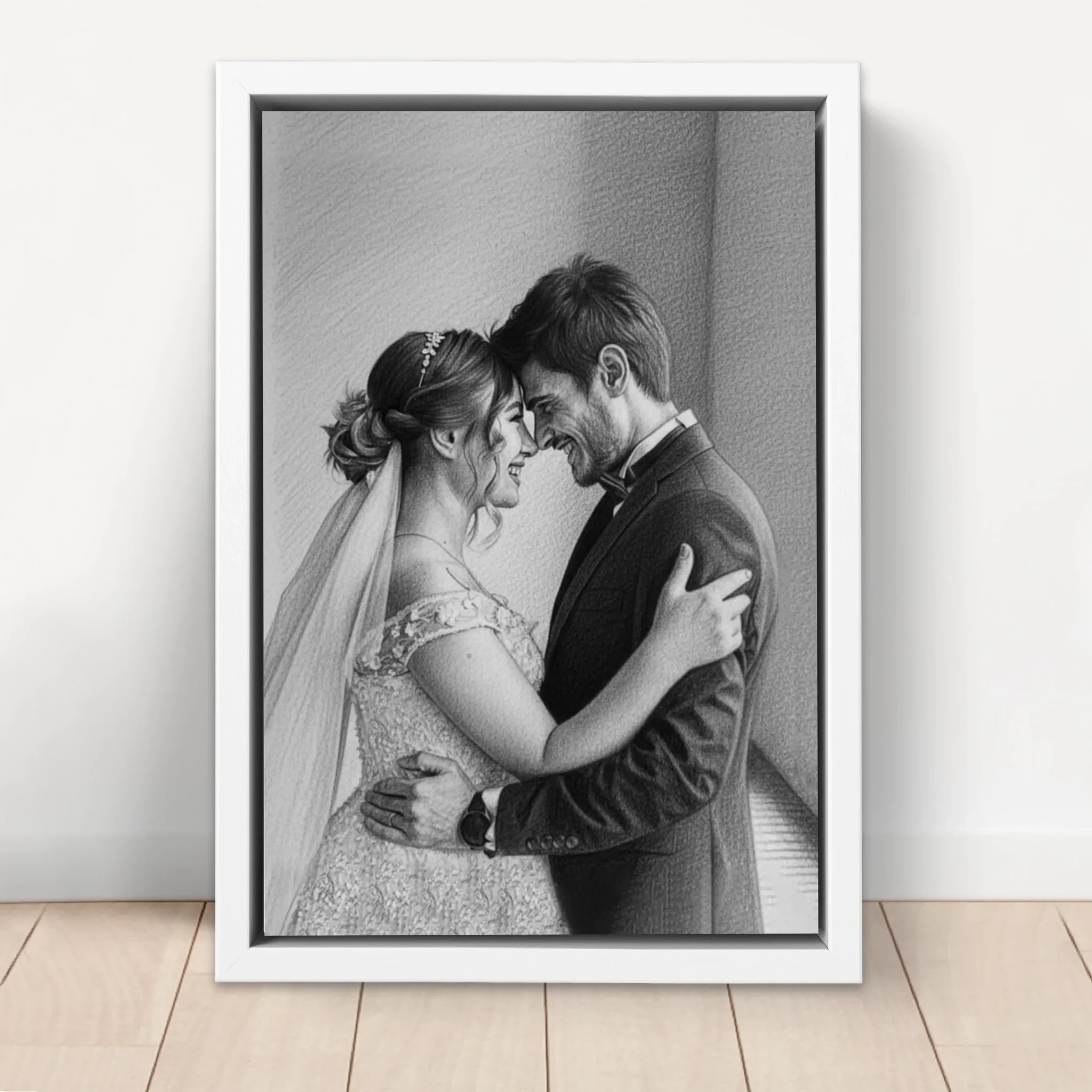 Toile personnalisée – Dessin au crayon à partir d’une photo - Image 6