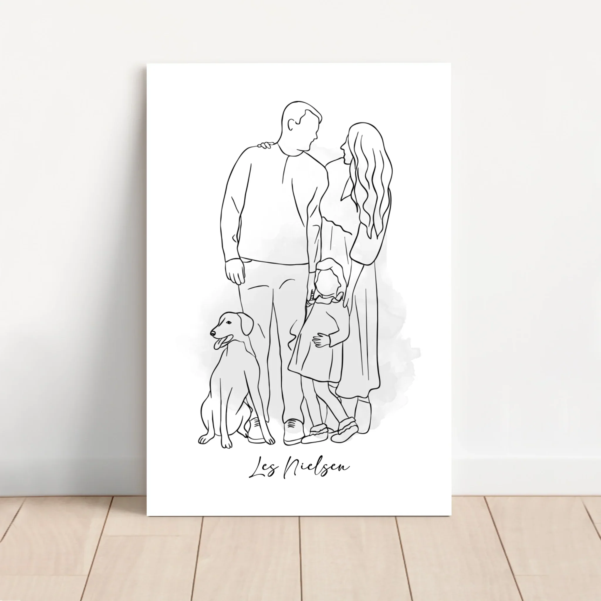 Toile personnalisée – Dessin d’un seul trait