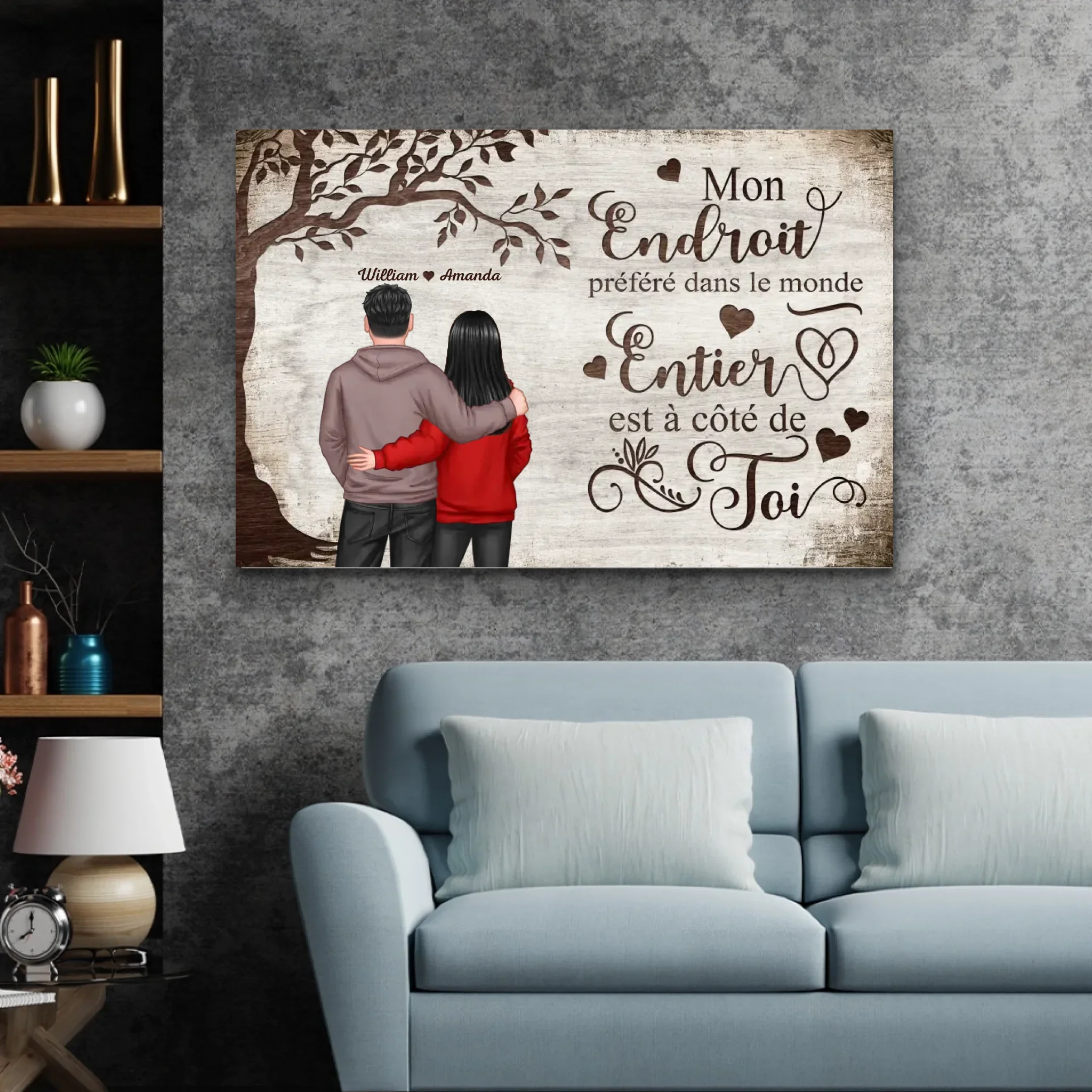 Toile personnalisée “Endroit préféré - Vue de dos” - Image 3