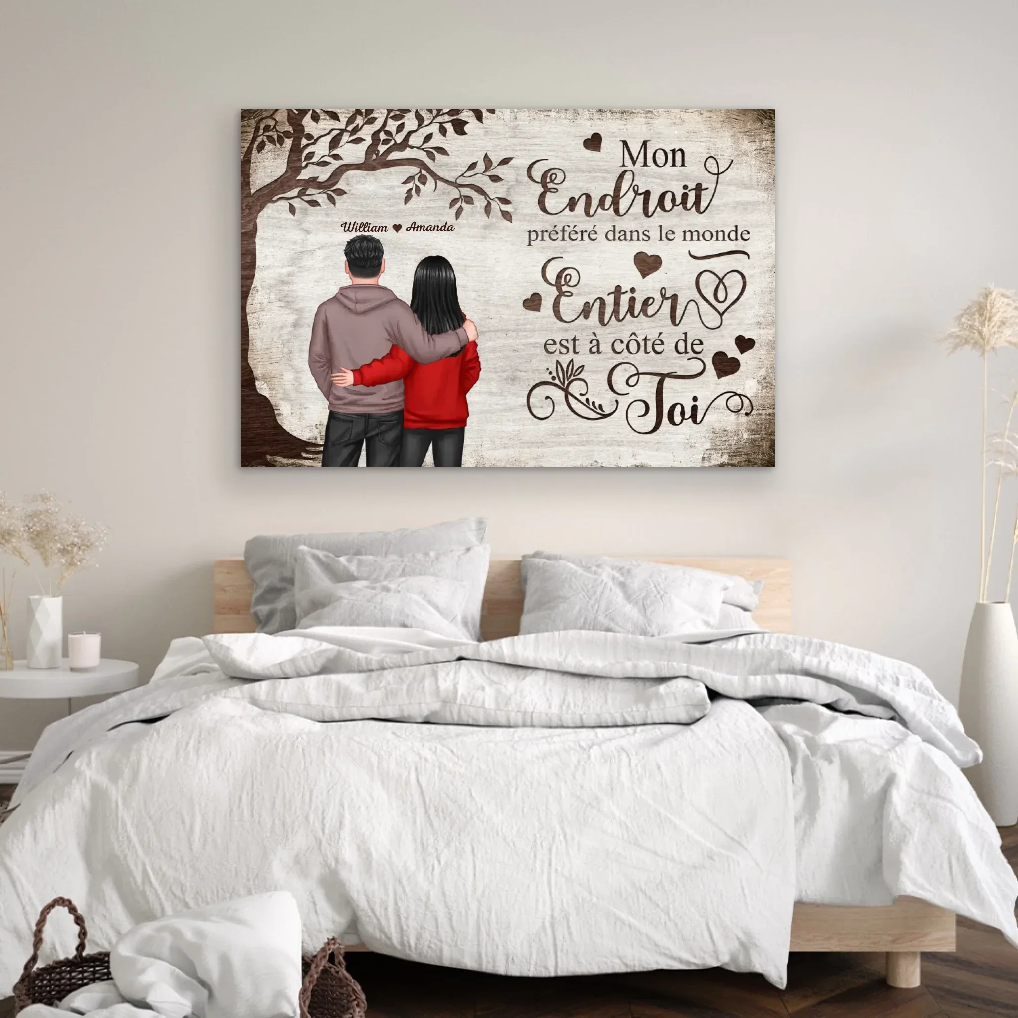 Toile personnalisée “Endroit préféré - Vue de dos” - Image 4