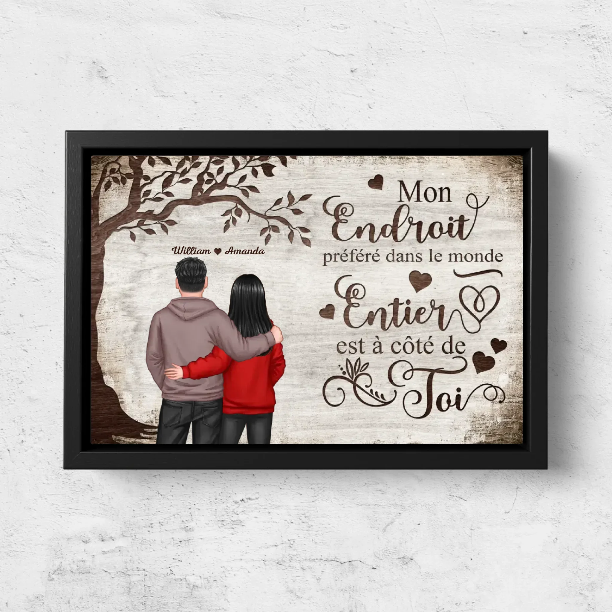Toile personnalisée “Endroit préféré - Vue de dos” - Image 5