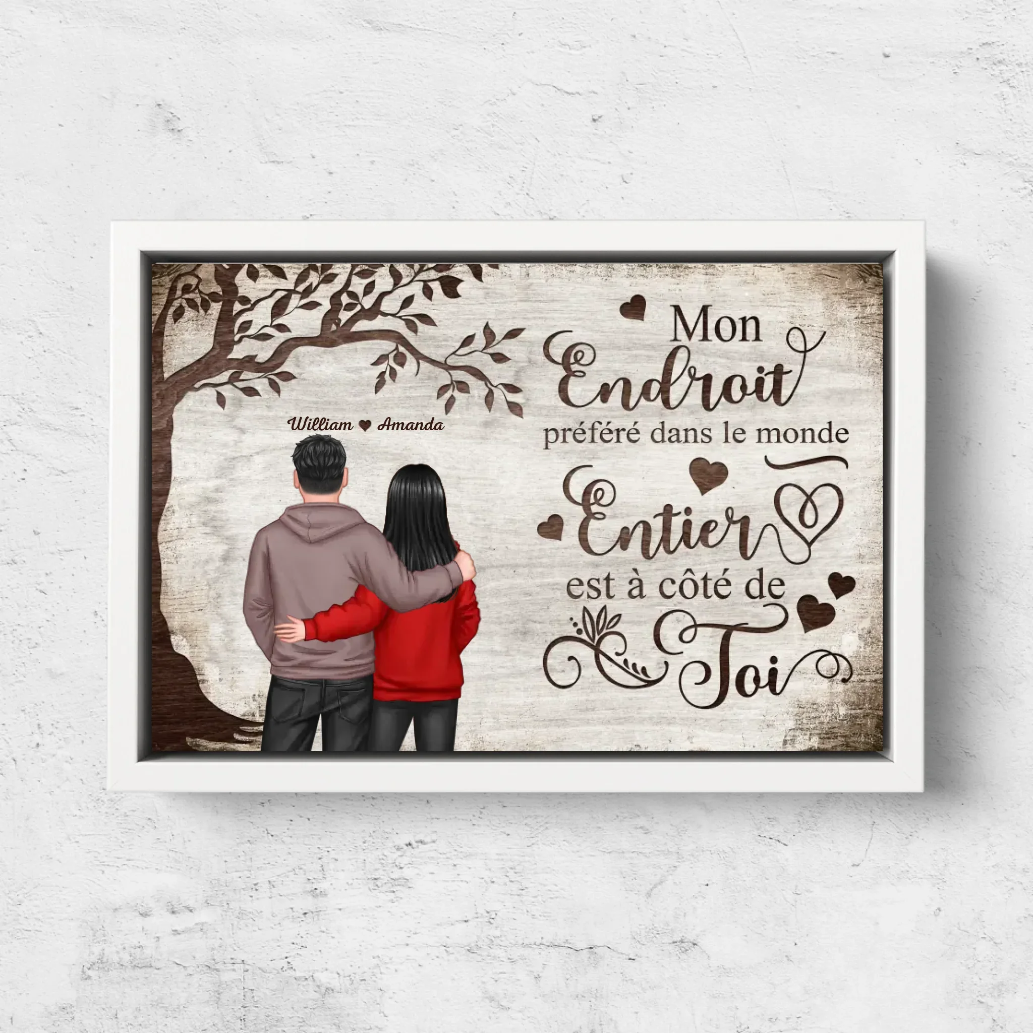 Toile personnalisée “Endroit préféré - Vue de dos” - Image 7