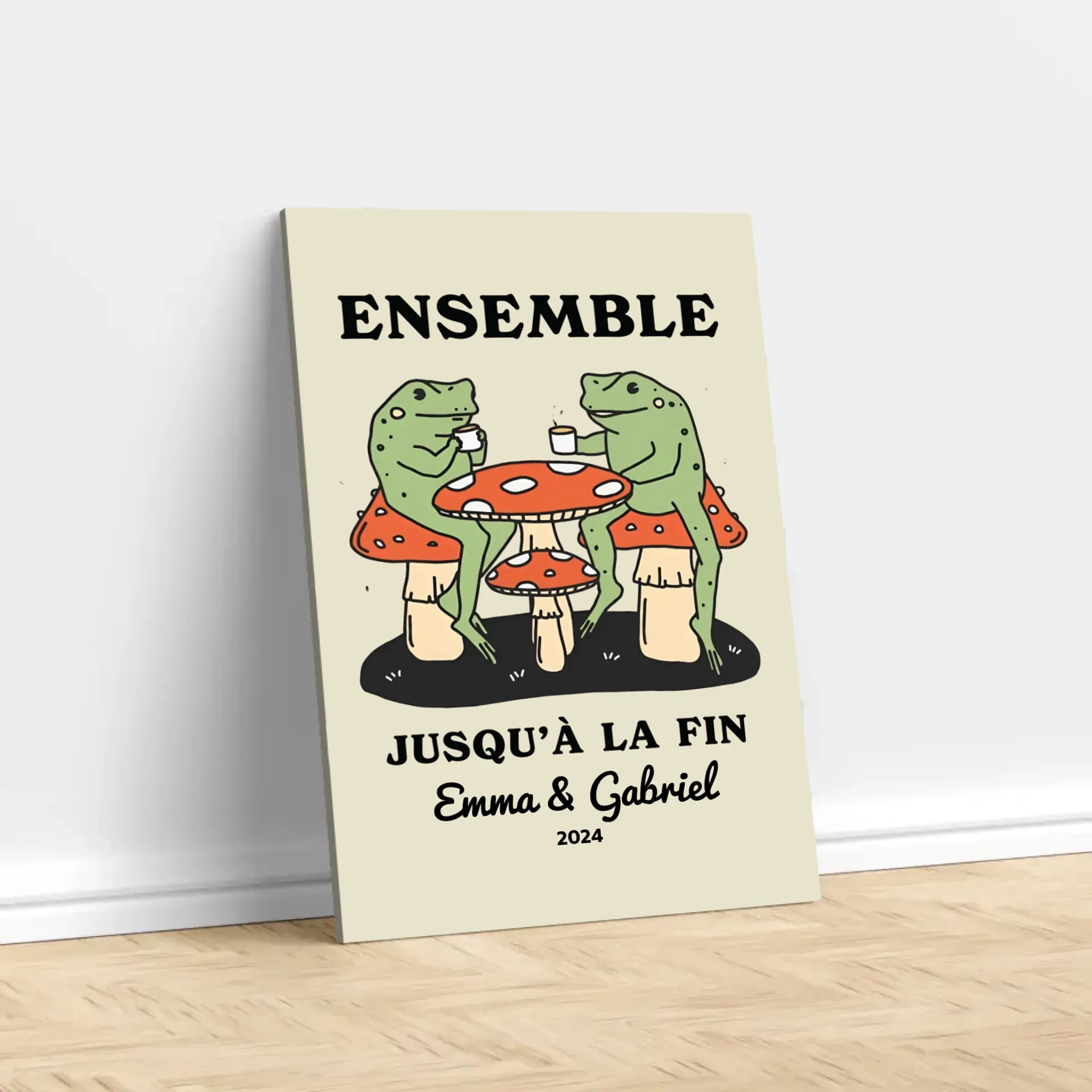 Toile personnalisée – Ensemble jusqu’à ce qu’on clamse - Image 3