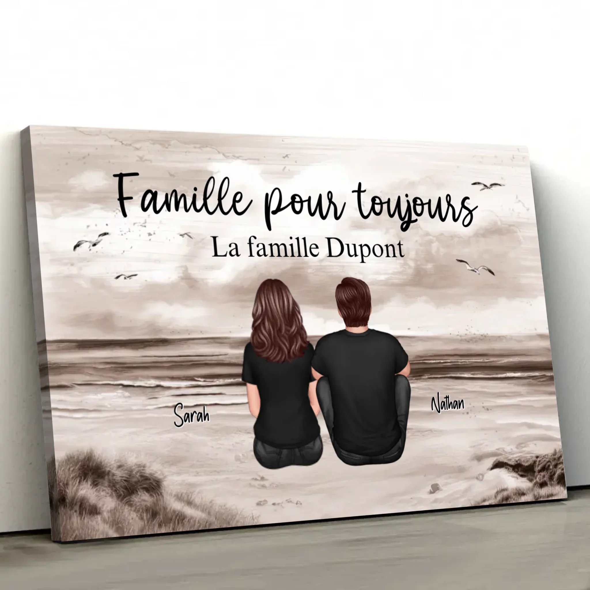 Toile personnalisée “Famille pour Toujours“ - Image 3