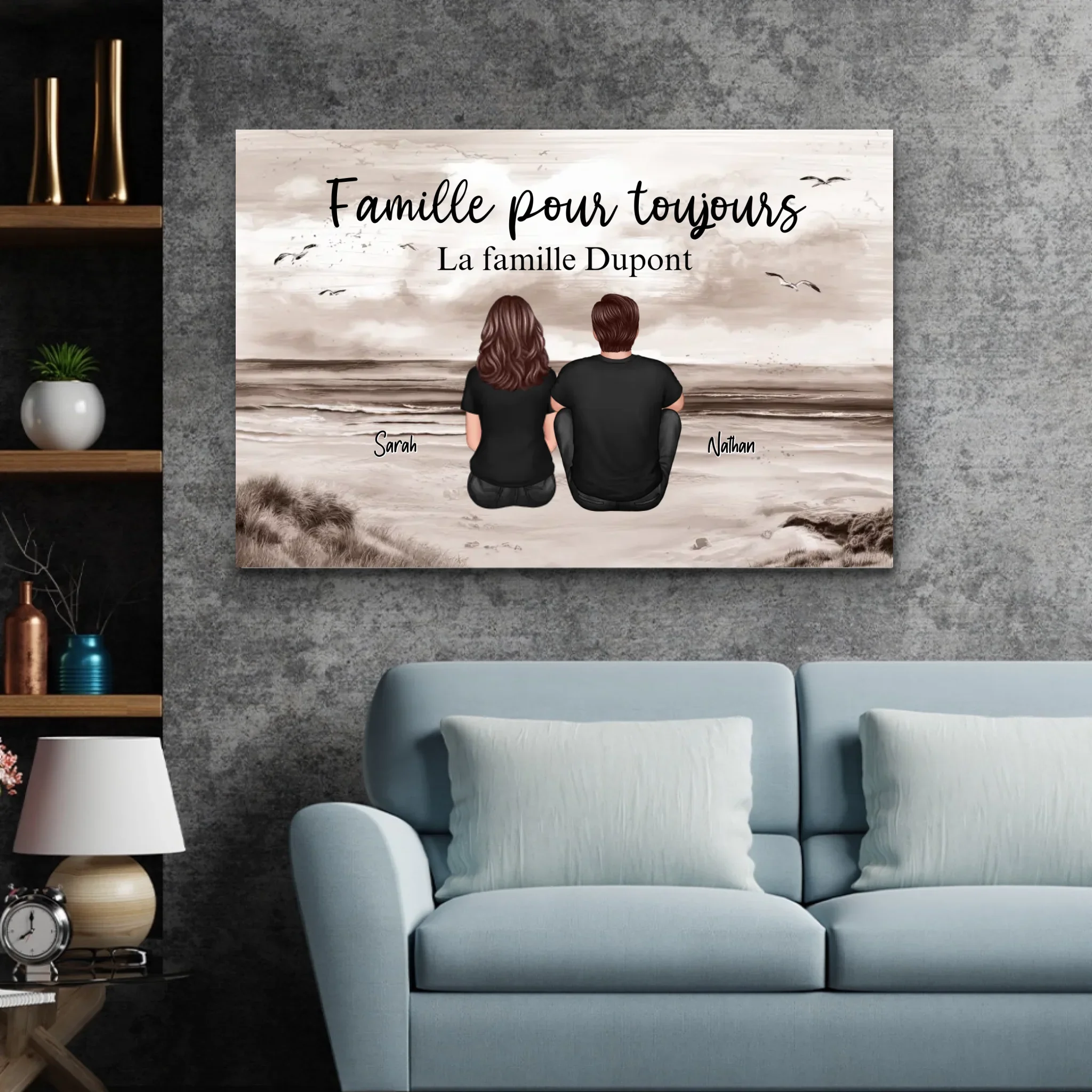 Toile personnalisée “Famille pour Toujours“ - Image 4