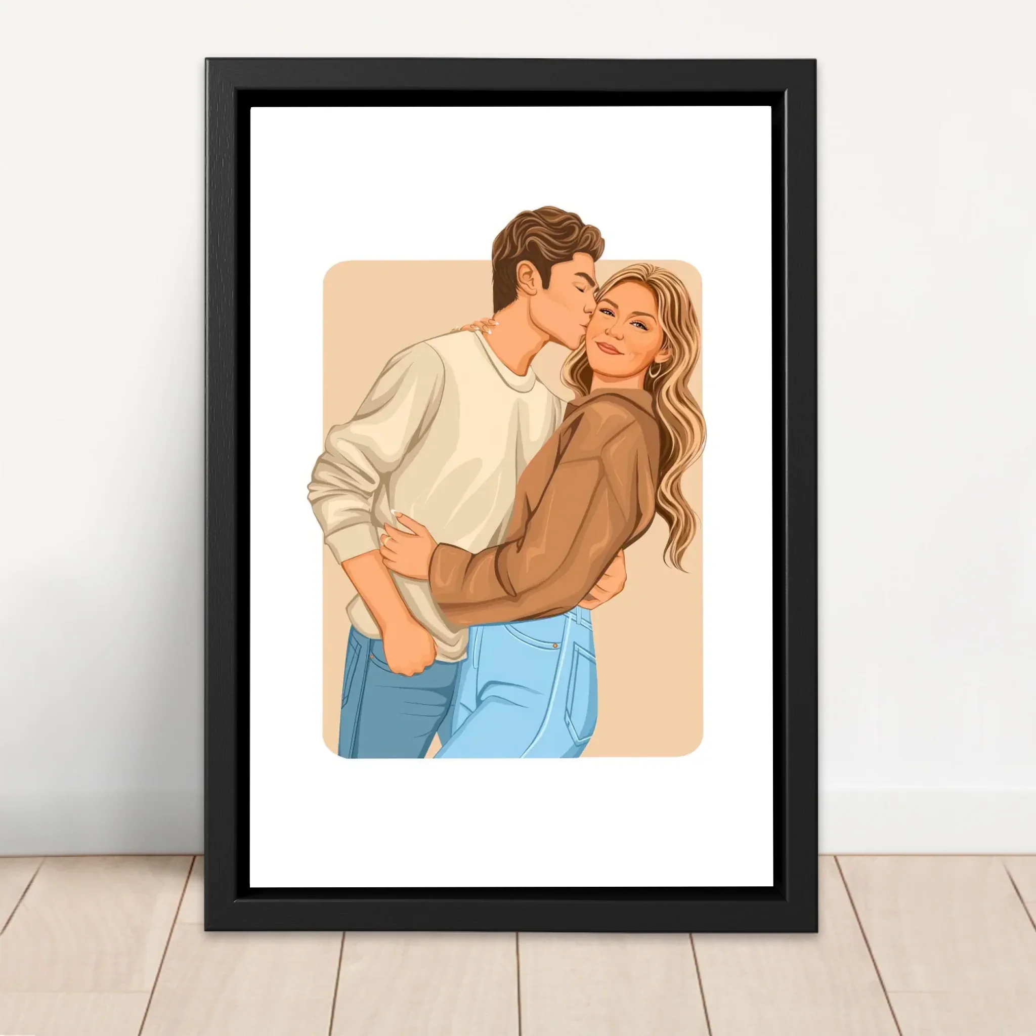 Toile personnalisée – Illustration romantique moderne - Image 4