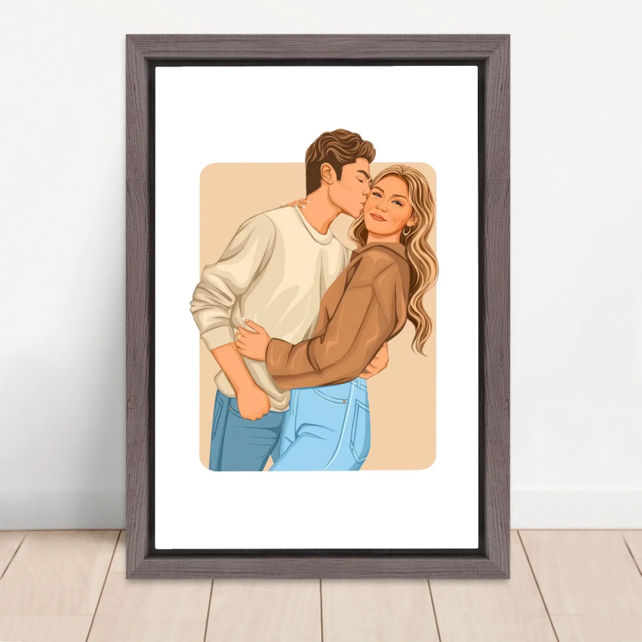 Toile personnalisée – Illustration romantique moderne - Image 5