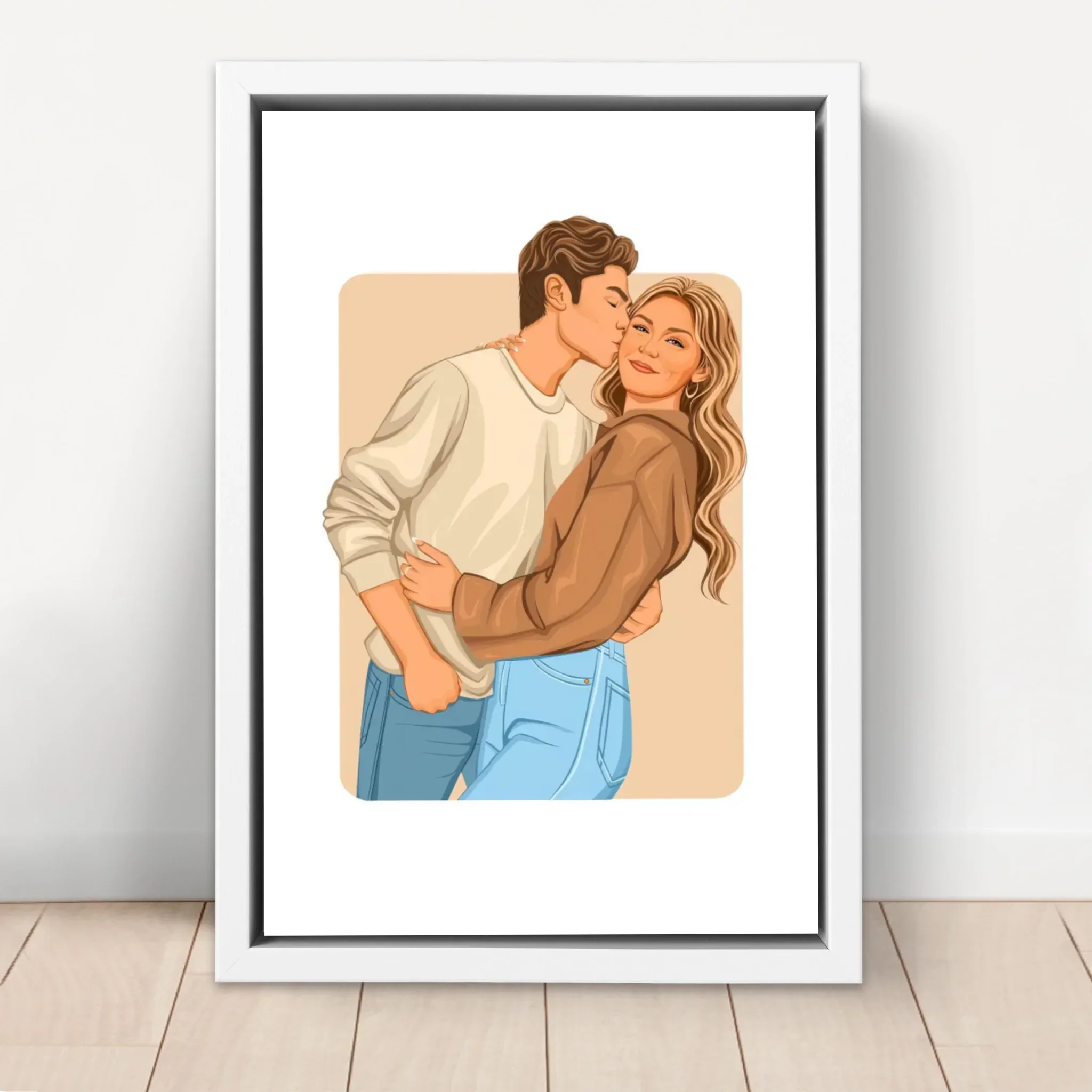 Toile personnalisée – Illustration romantique moderne - Image 6