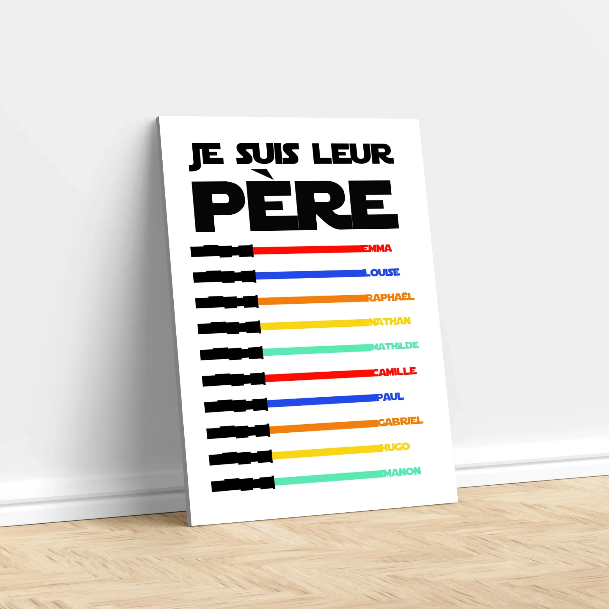 Toile personnalisée "Je suis leur père" - Image 3