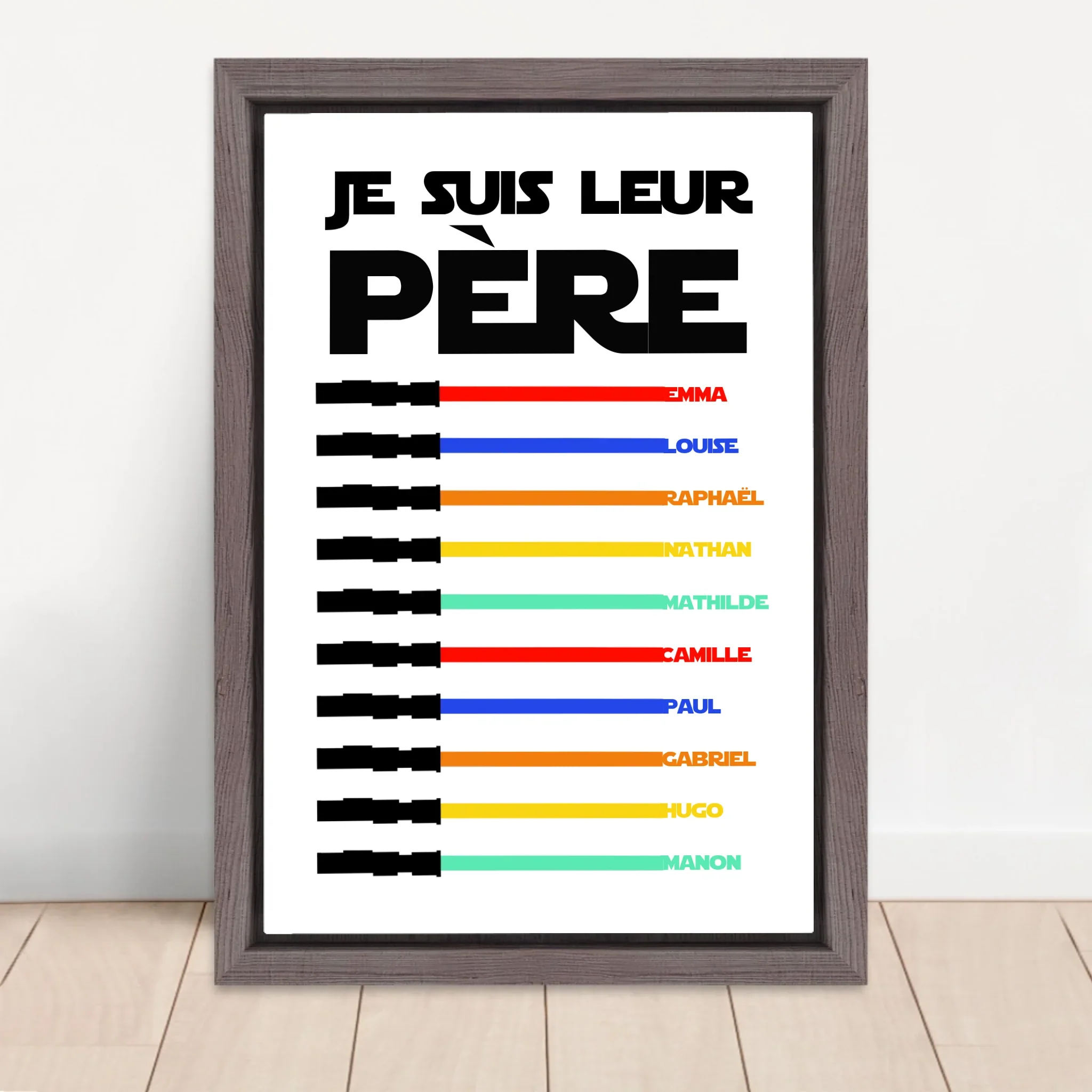 Toile personnalisée "Je suis leur père" - Image 5