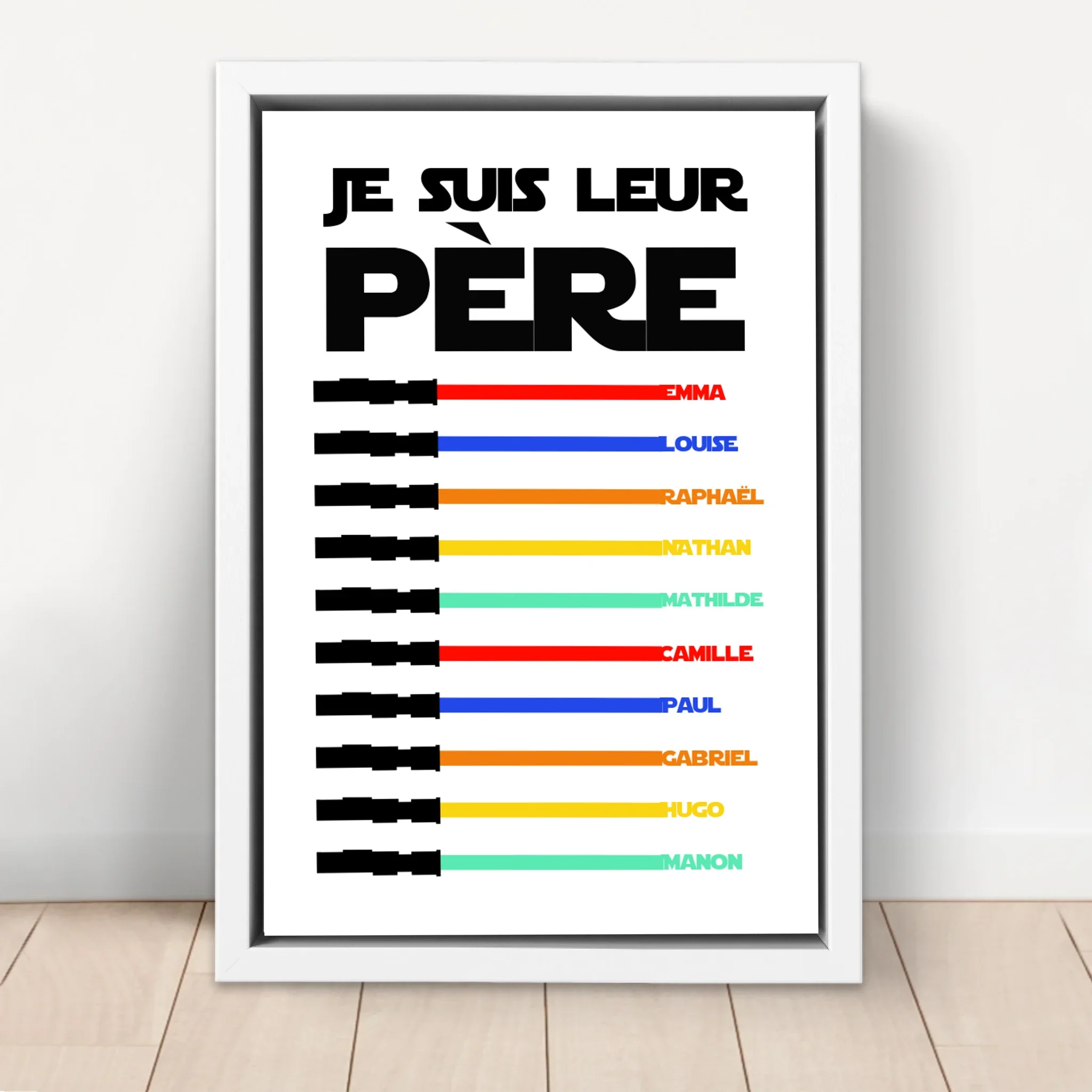 Toile personnalisée "Je suis leur père" - Image 6