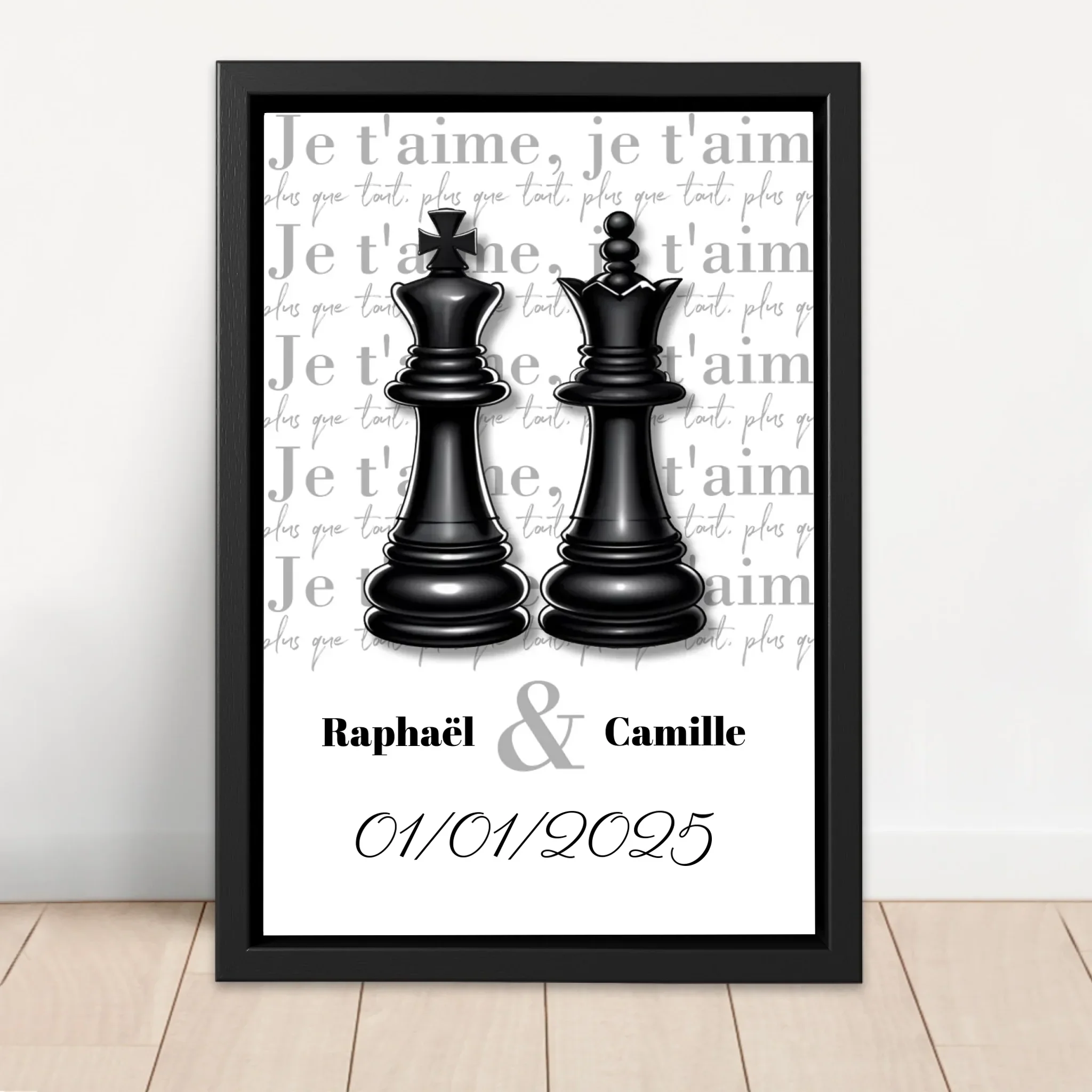 Toile personnalisée “La Dame et le Roi” - Image 4