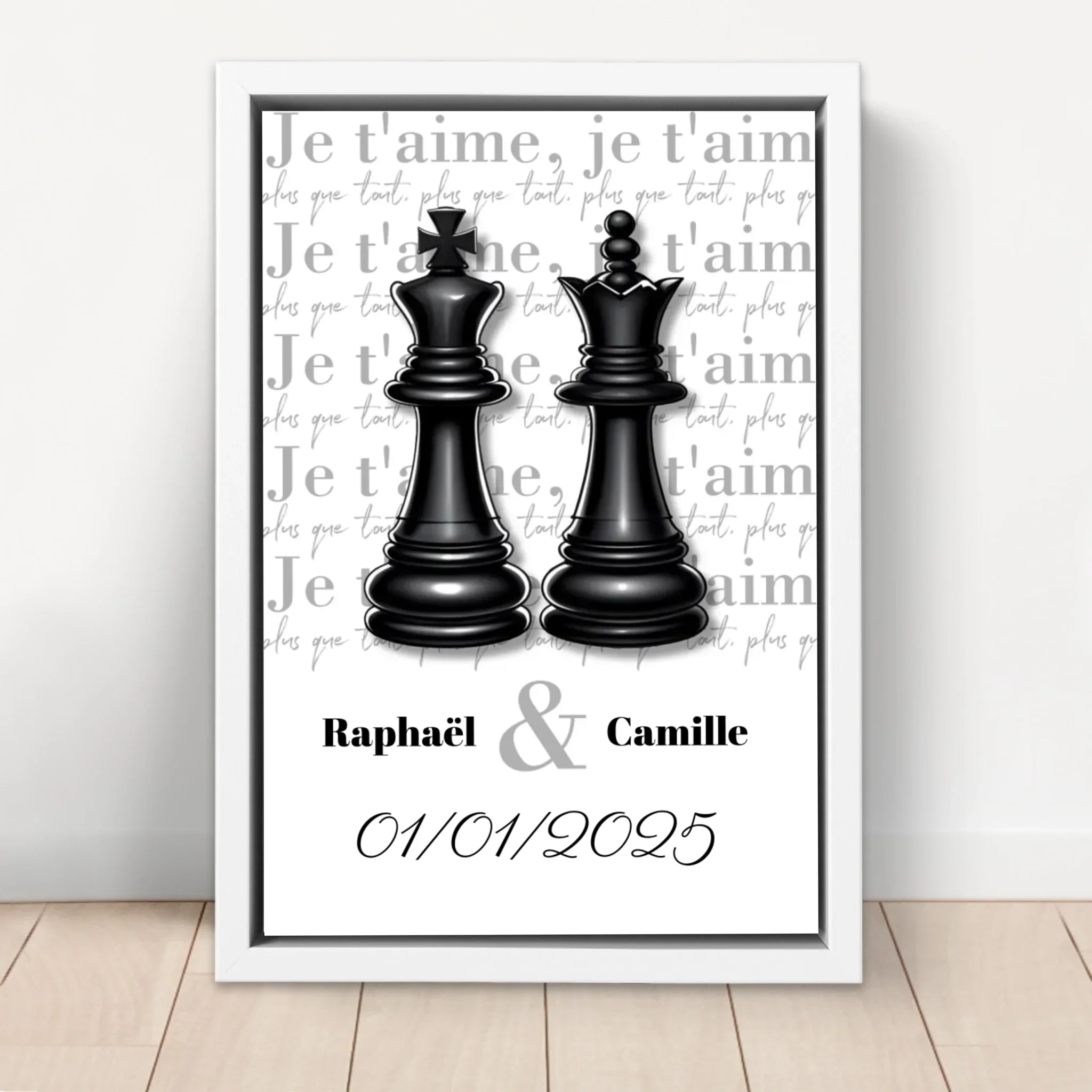 Toile personnalisée “La Dame et le Roi” - Image 6