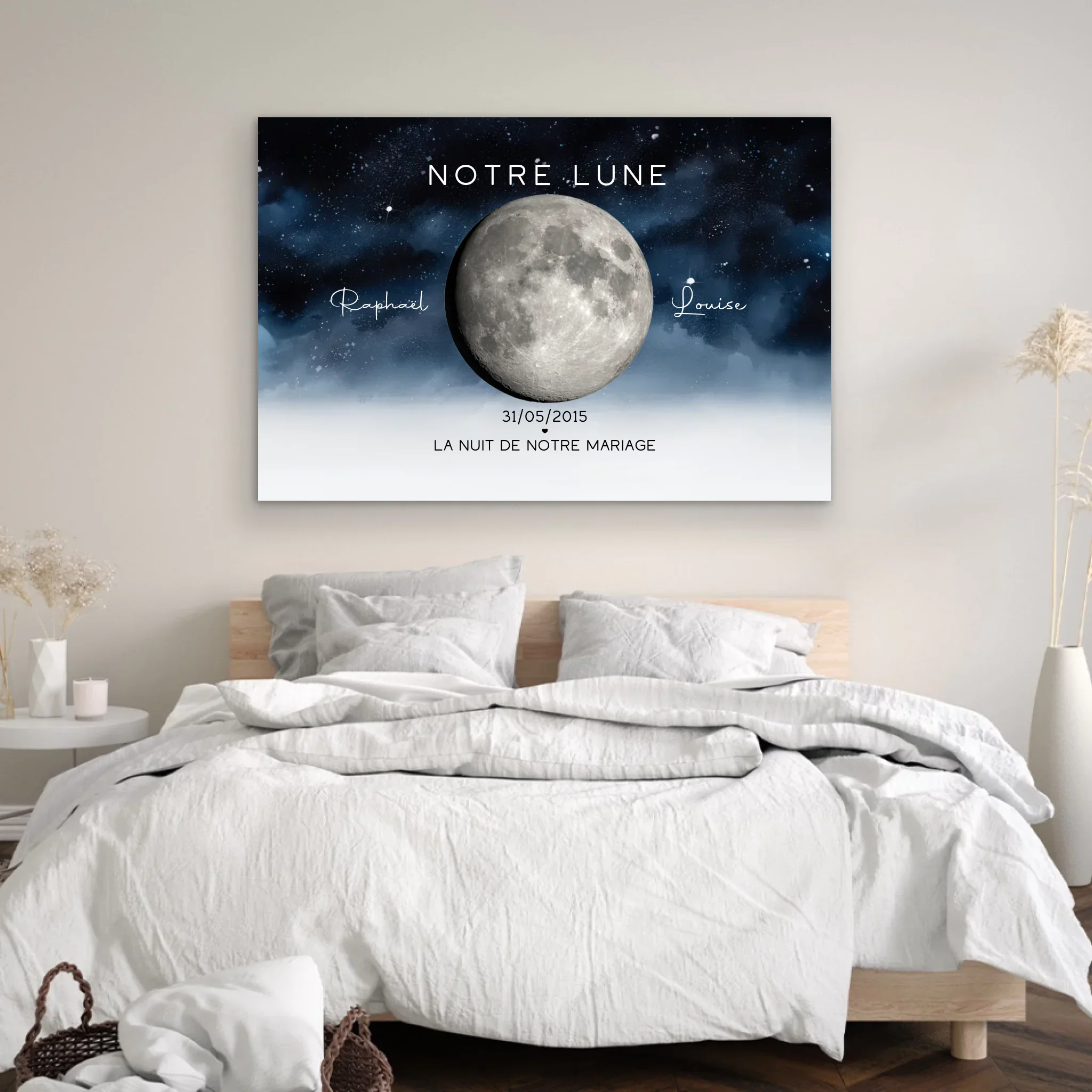 Toile personnalisée "La nuit où nous nous sommes mariés" - Image 4