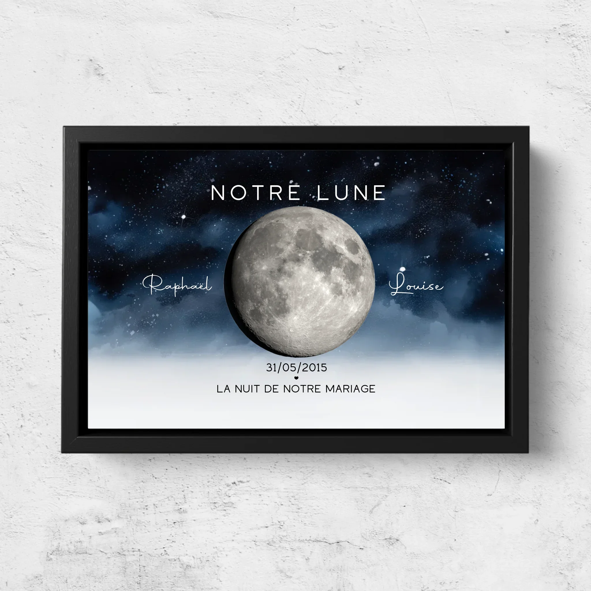 Toile personnalisée "La nuit où nous nous sommes mariés" - Image 5