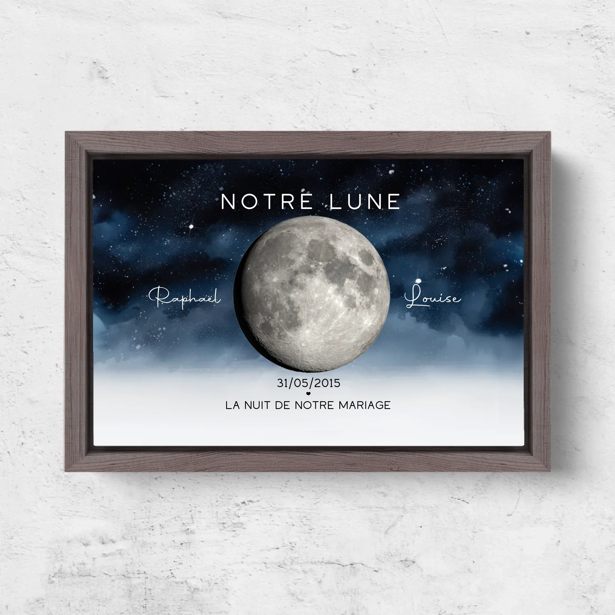 Toile personnalisée "La nuit où nous nous sommes mariés" - Image 6