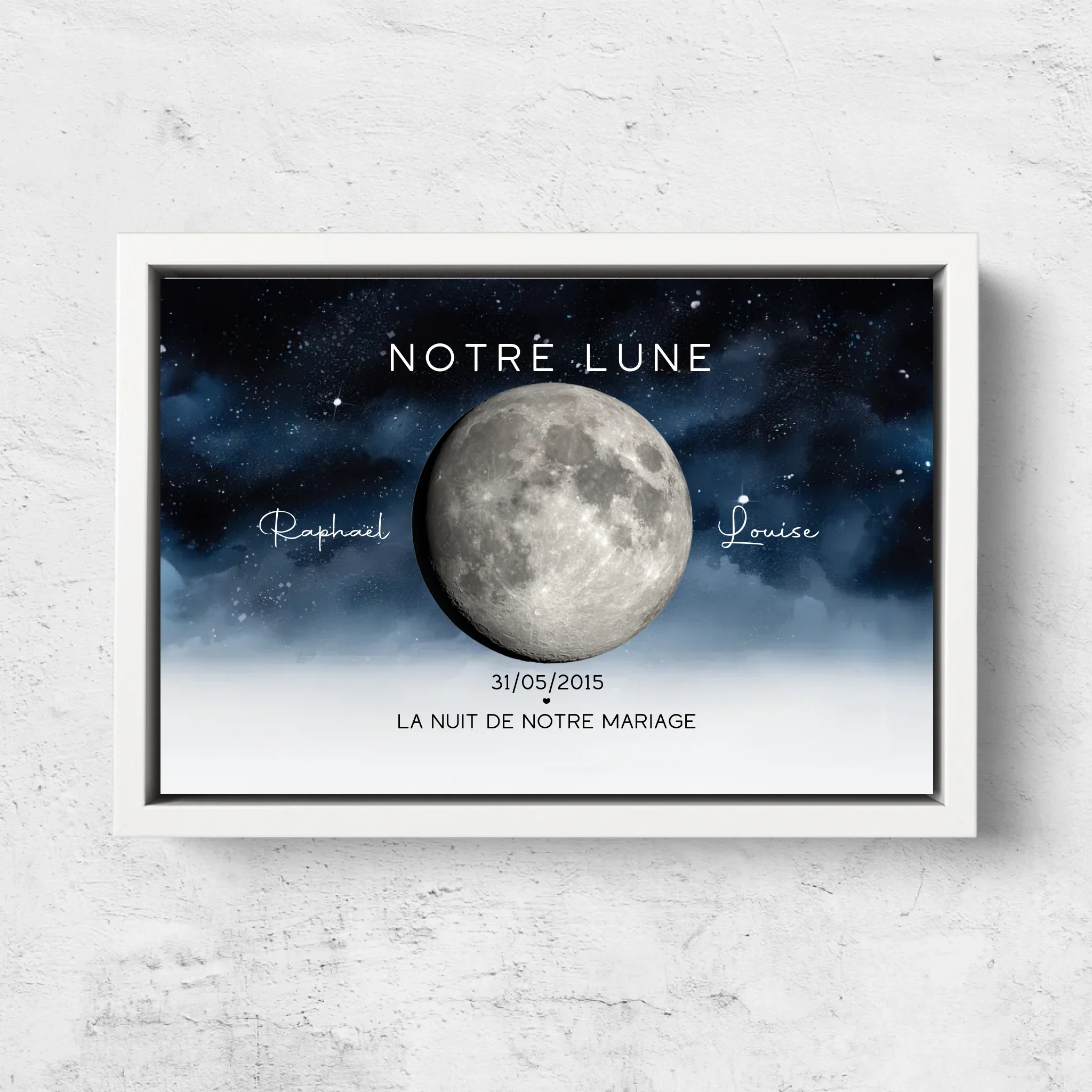 Toile personnalisée "La nuit où nous nous sommes mariés" - Image 7
