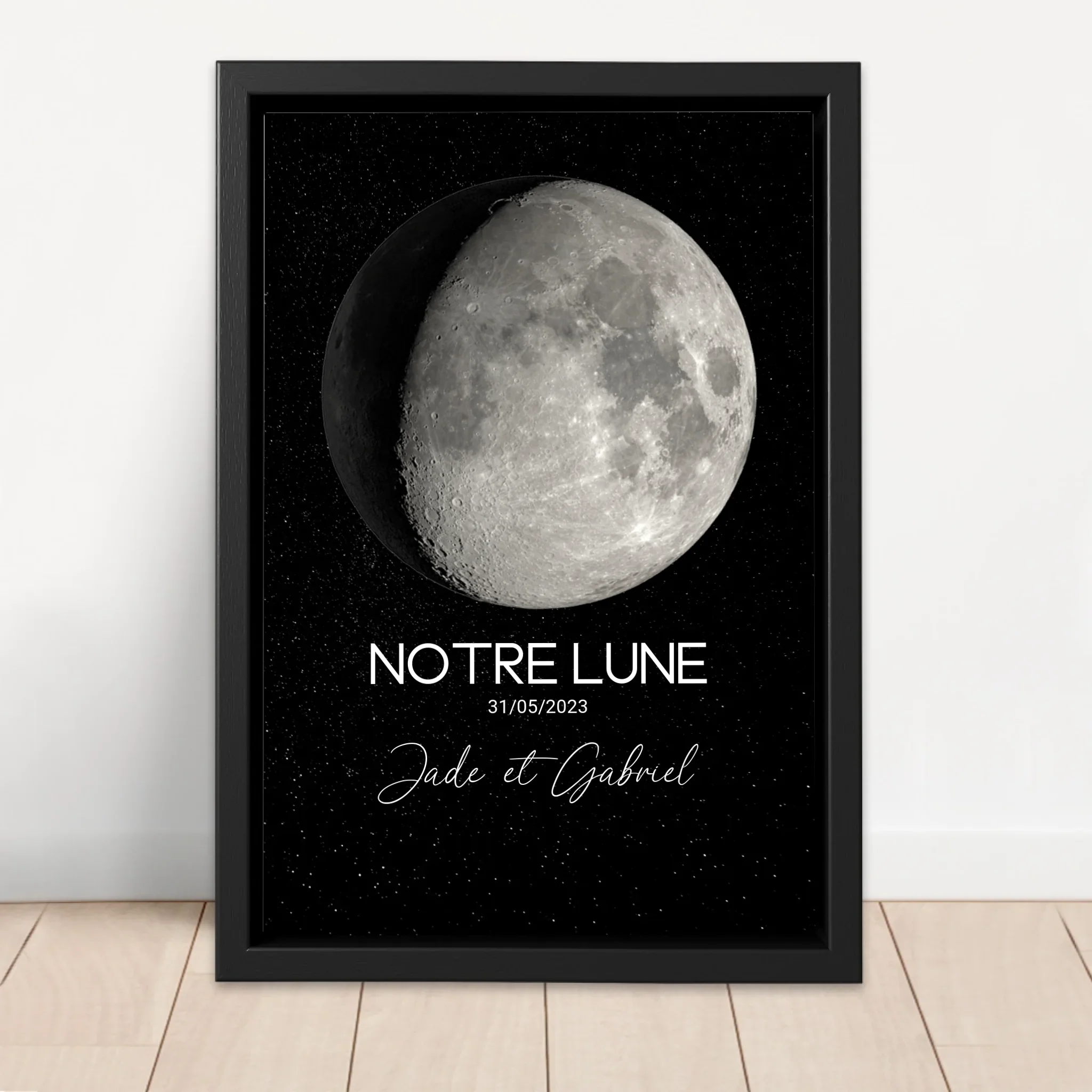 Toile personnalisée "La phase de la lune pour une occasion spéciale" - Image 4