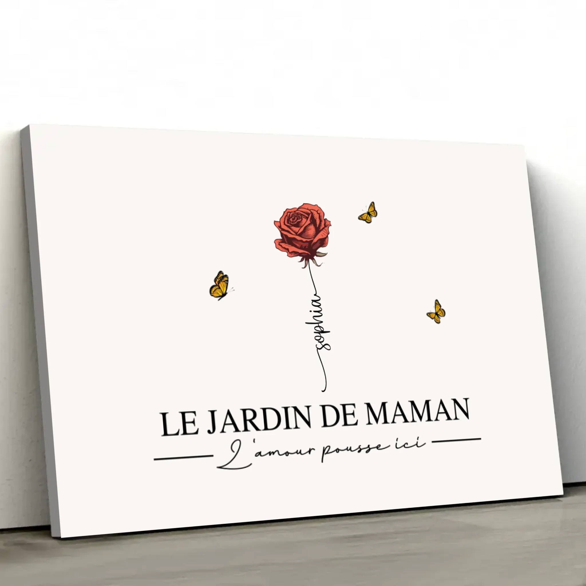 Toile personnalisée "Le jardin de maman” - Image 2